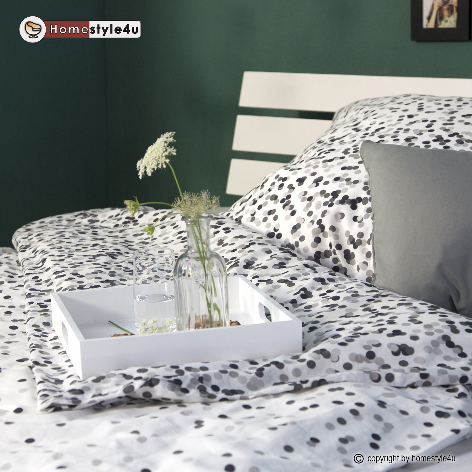 Wood Bed 160x200 cm White | Double Bed | with Slatted Frame | Solid | Kids Youth Guest Bedroom