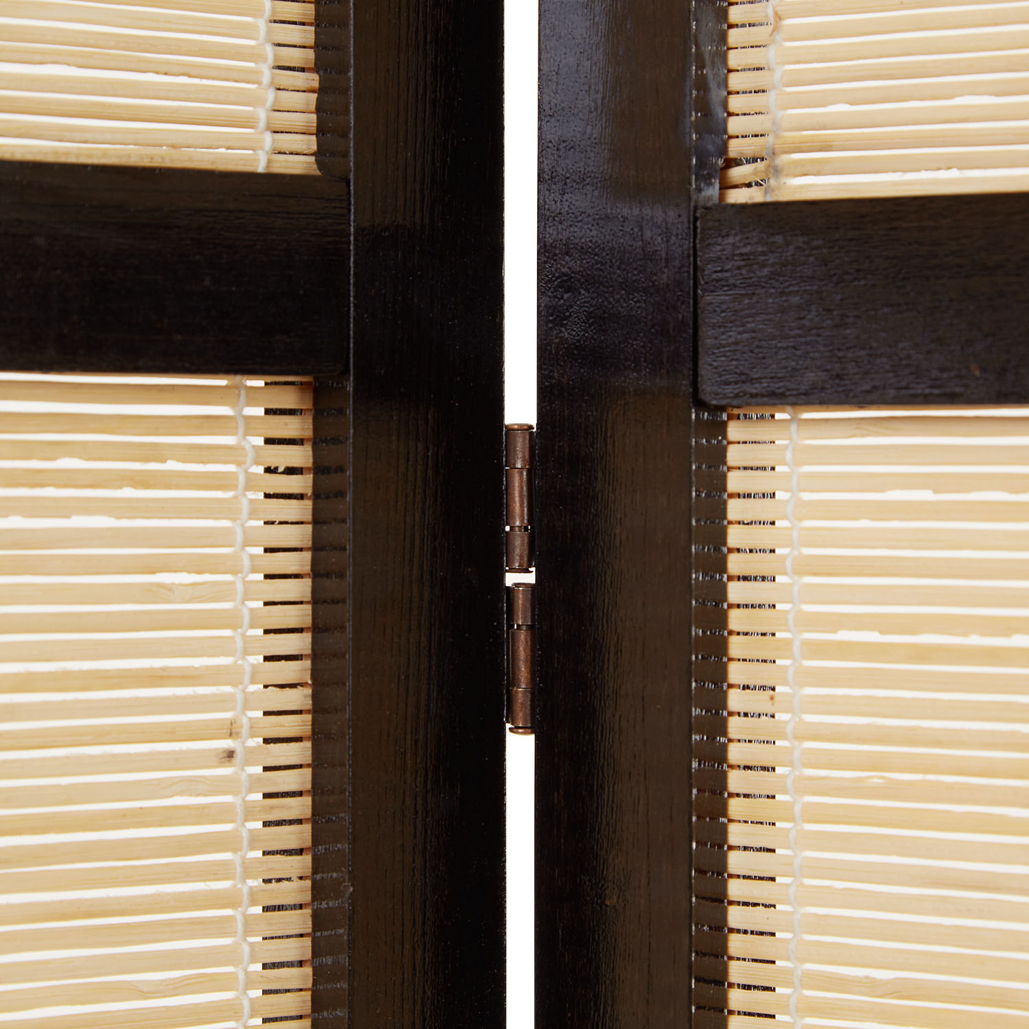 Paravent Brown Bamboo Natural | 4-panel | Wood | Room Divider Partition Privacy Screen
