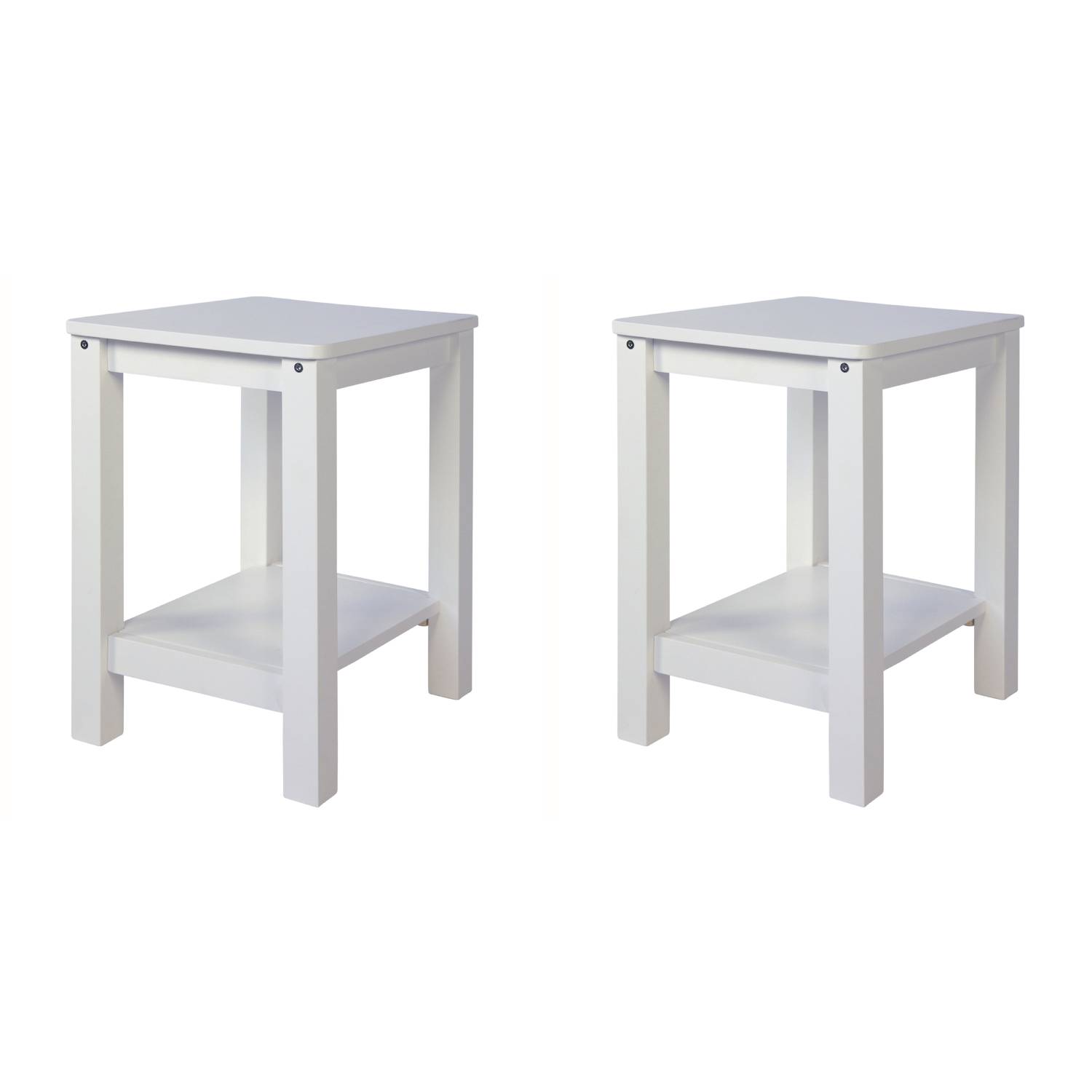 Wooden Stool Set of 2 Seat Stool Pine Wood Solid Table Stool Wardrobe Dining Stool 