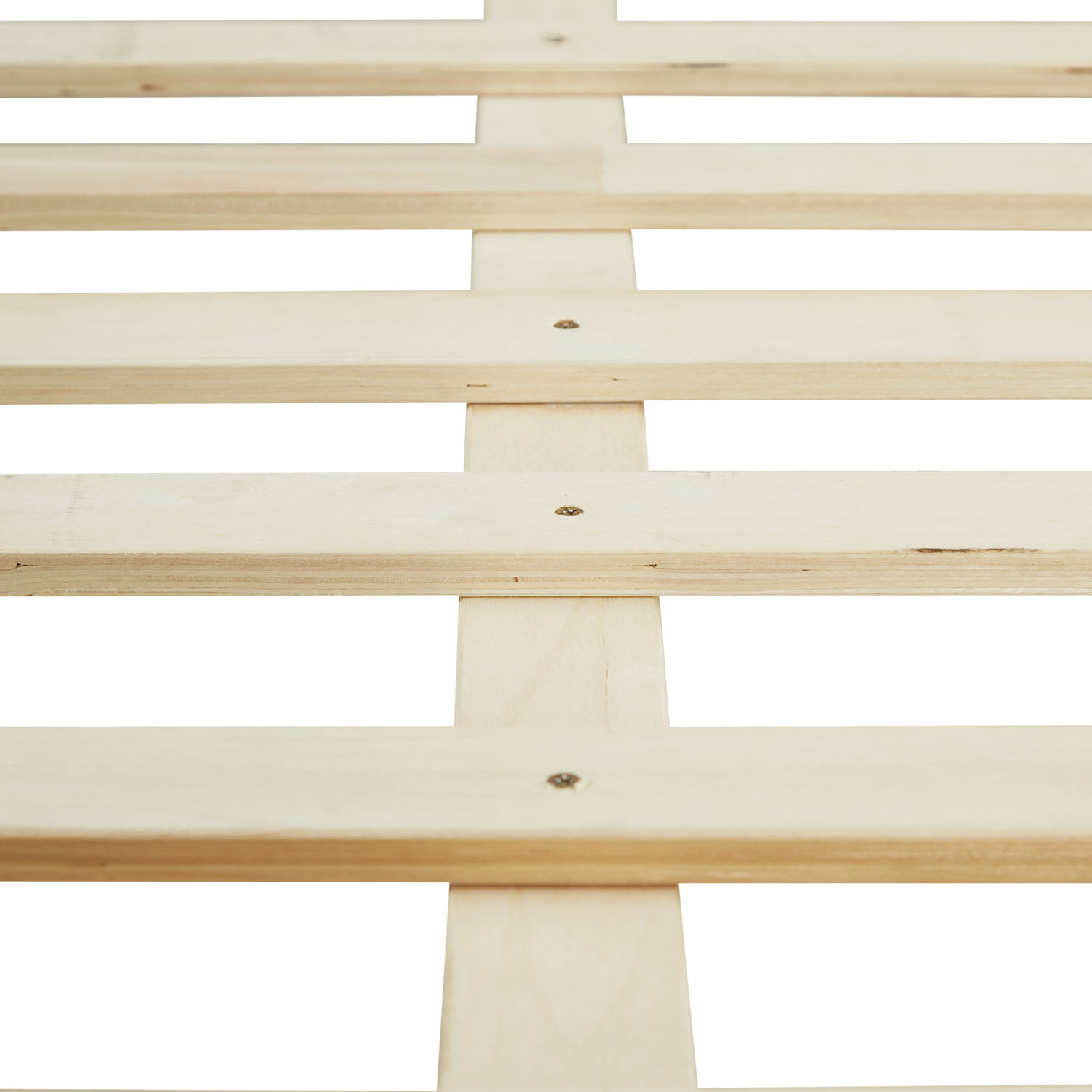 Upholstered bed 160x200 cm grey | futon bed | with slatted frame | double fabric bed frame