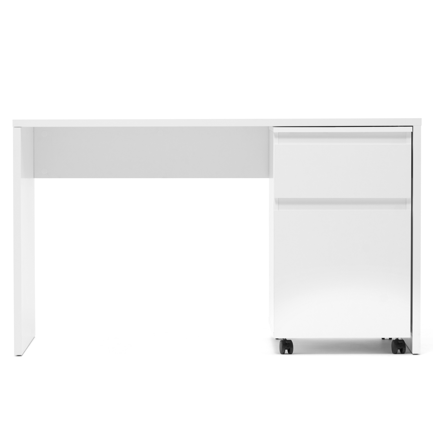 Desk White Mobile pedestal Office table Computer table