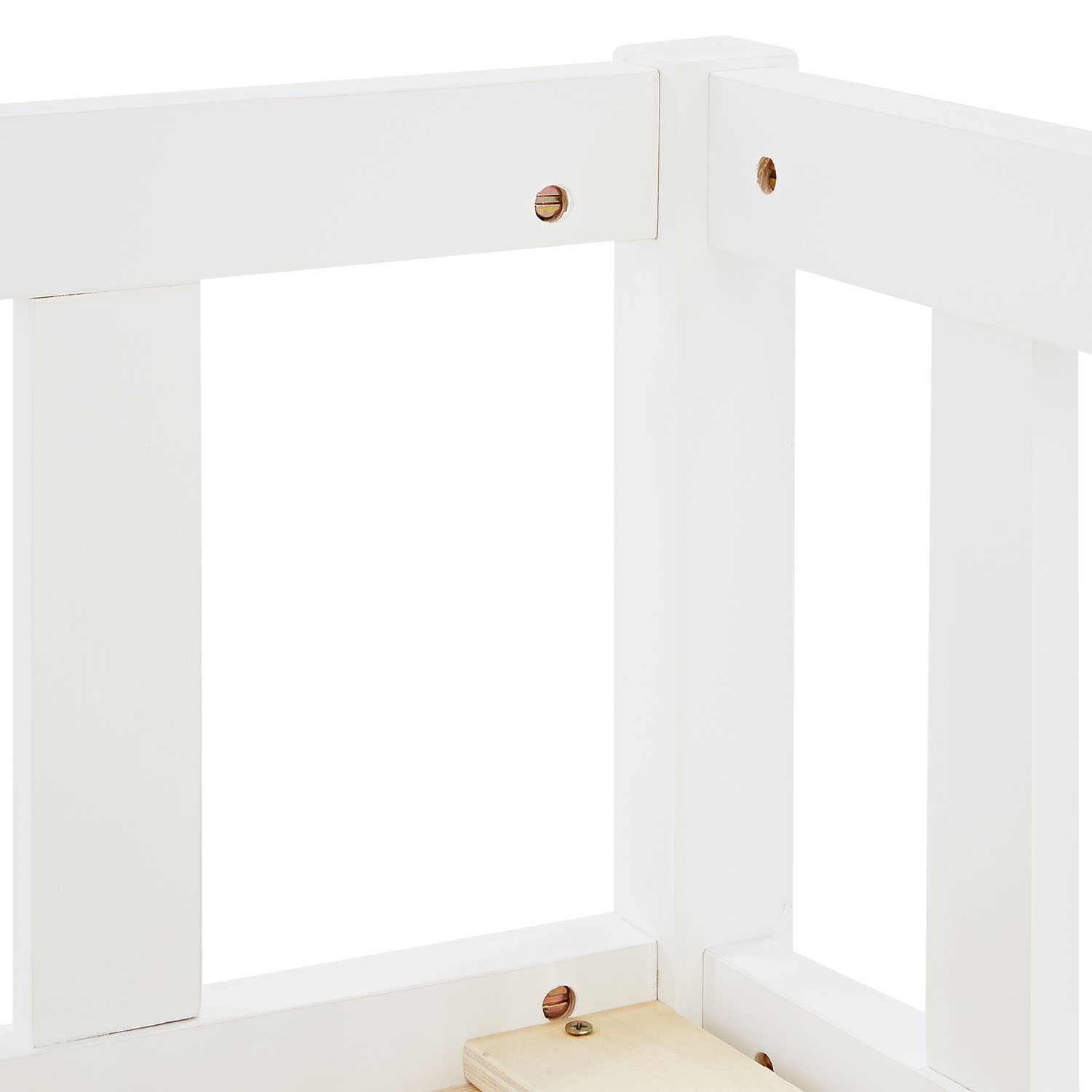 Children's Bed 90x200 White | Floor Bed with Mattress & Slatted Frame | with Fall Protection | Montessori