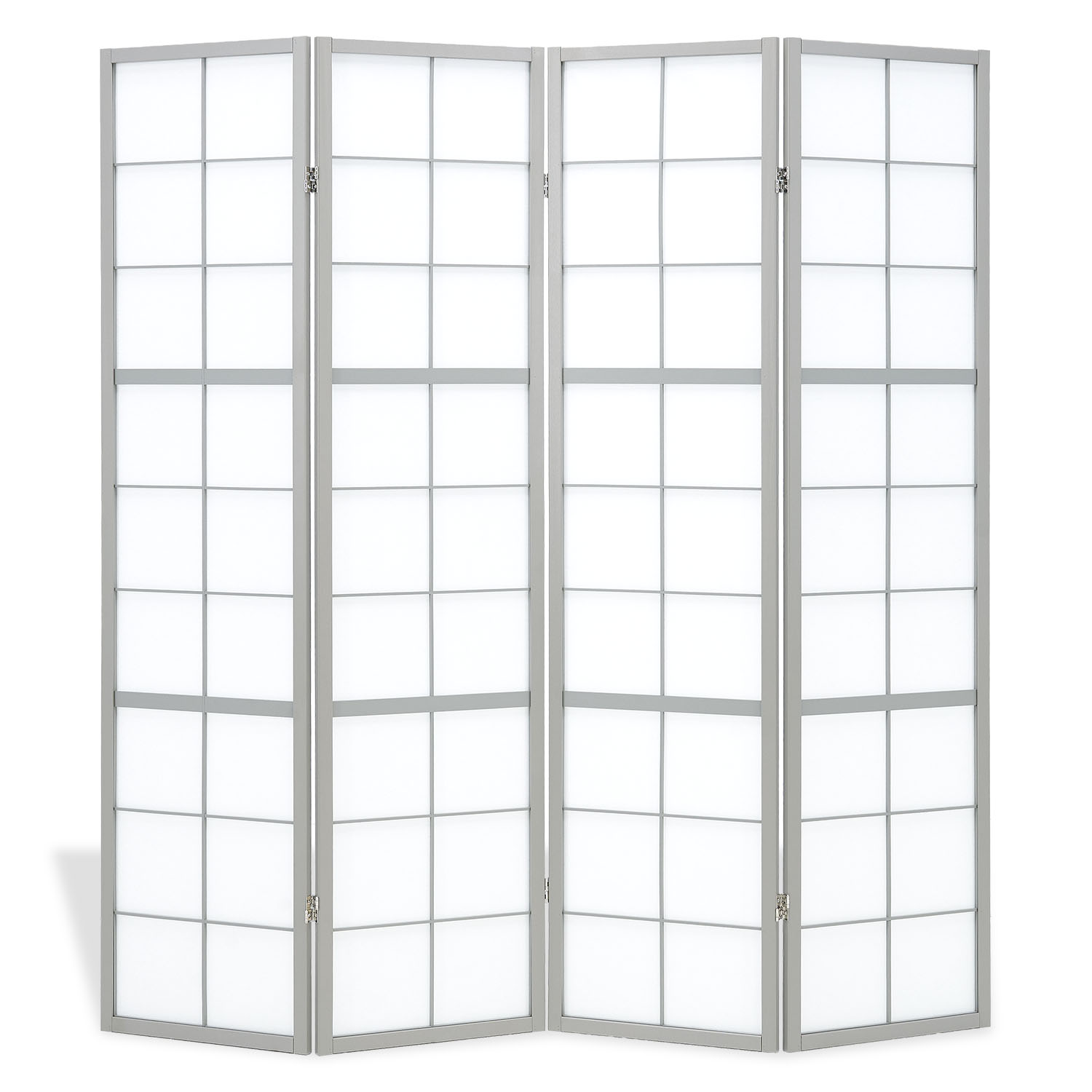 Paravent Raumteiler 3, 4, 5 oder 6 teilig Shoji Raumtrenner Holz Grau Trennwand Sichtschutz Spanische Wand