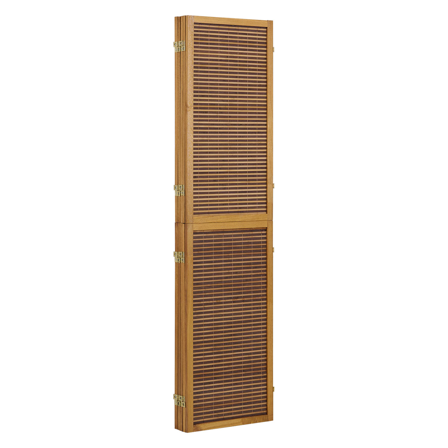 Paravent Room Divider 3 4 5 or 6 Parts Wood Bambou Privacy Screen Brown