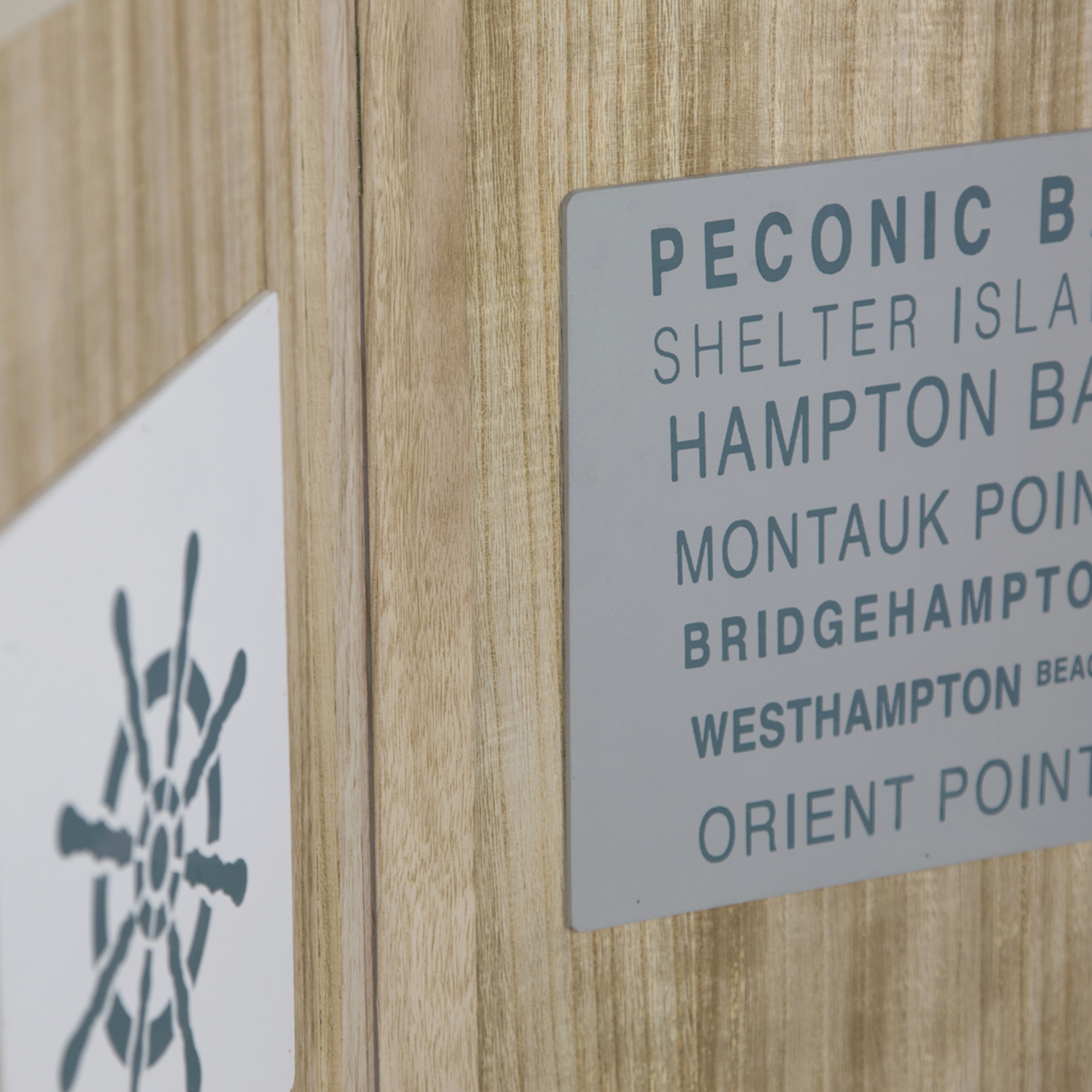 Paravent Natural Maritime Motifs | 3-panel | Wood | Room Divider Partition Privacy Screen