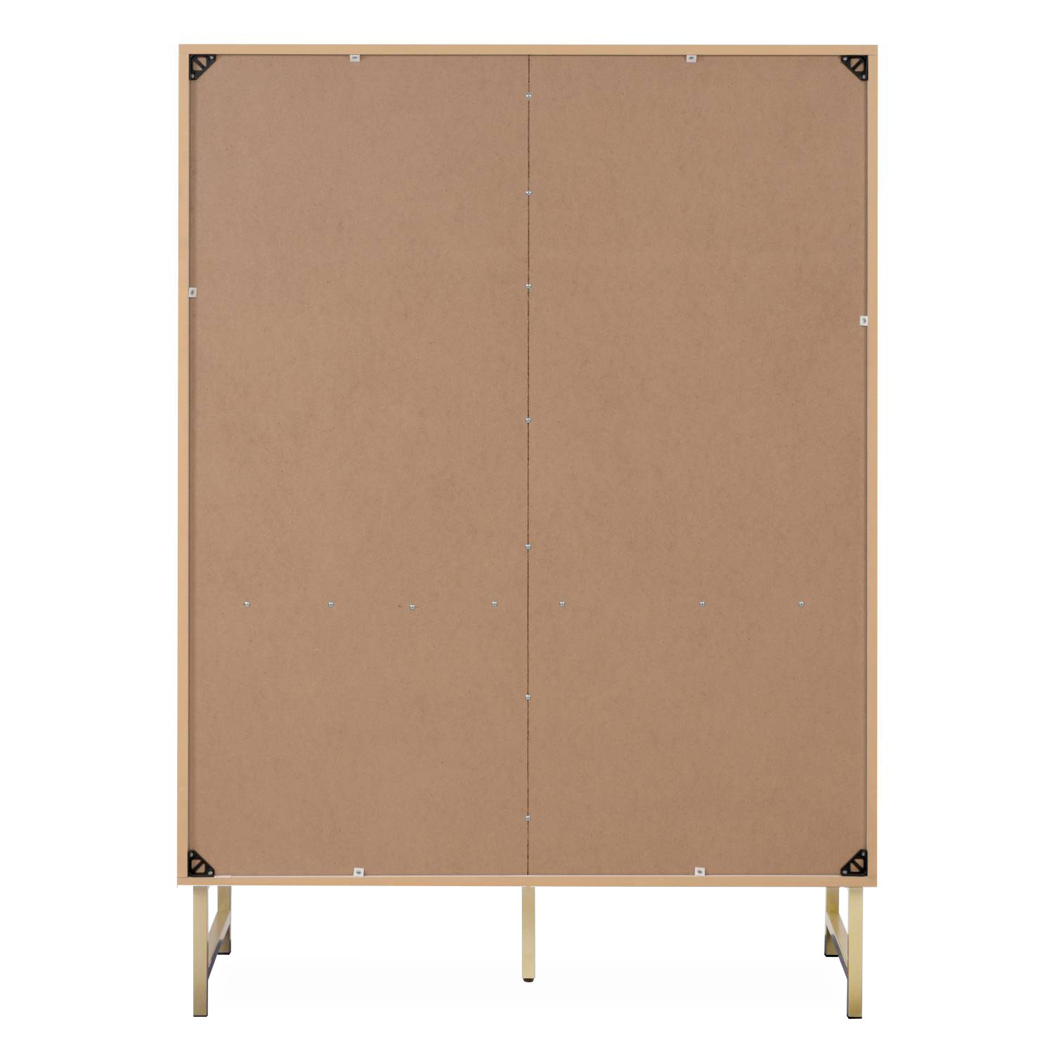 Highboard Sideboard White Wood Storage Cabinet Buffet Credenza Living Room Cupboard