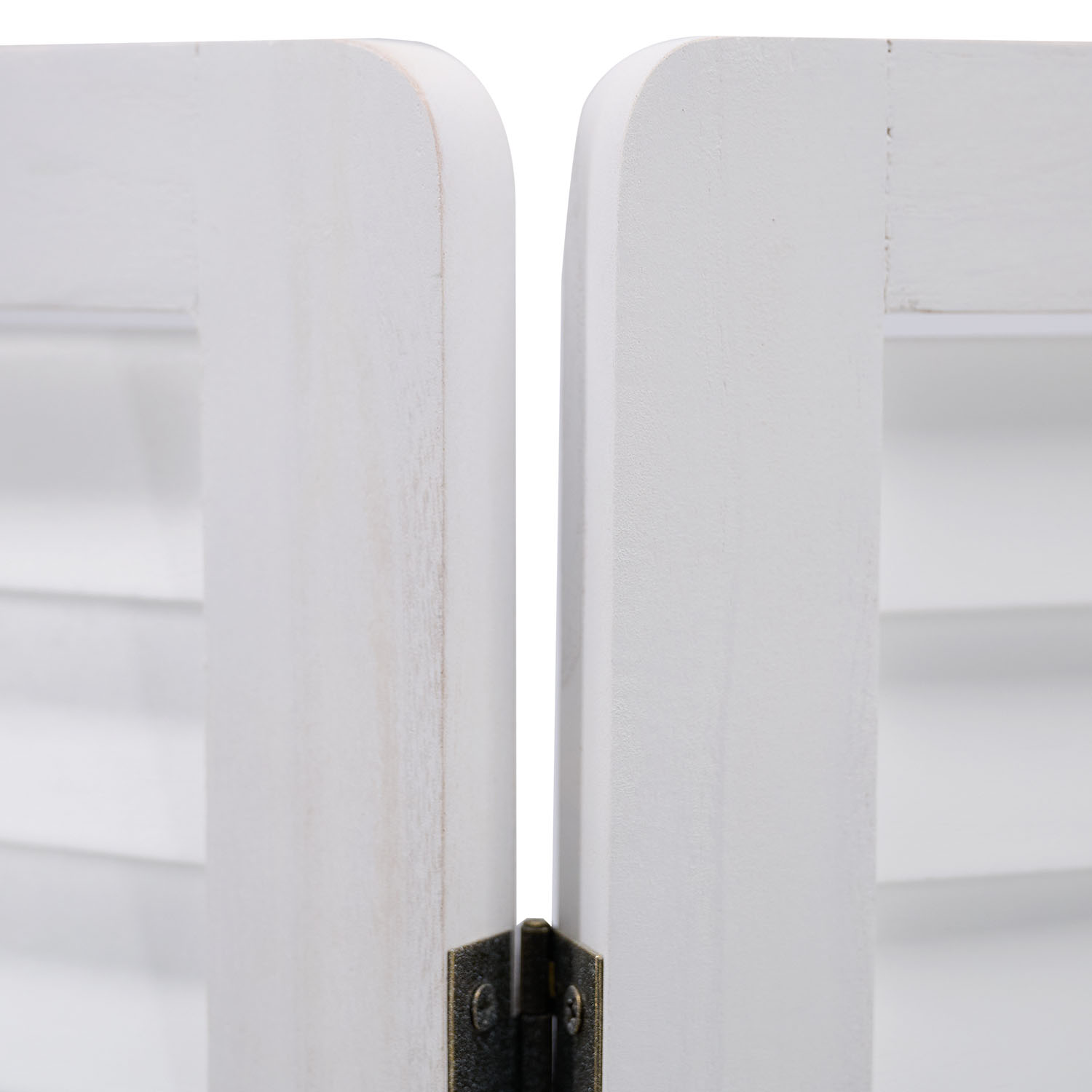 Paravent White Wooden Slats | 3-panel | Wood | Room Divider Partition Privacy Screen