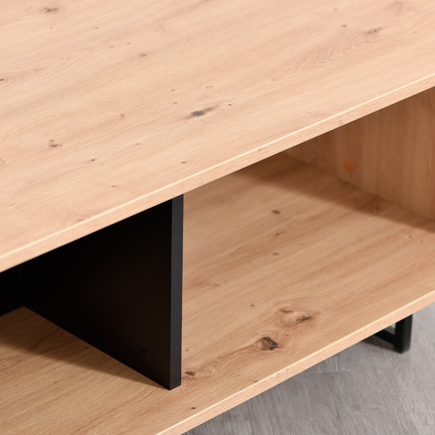 Coffee Table Living Room Table Wooden Table Oak Industrial Style Storage