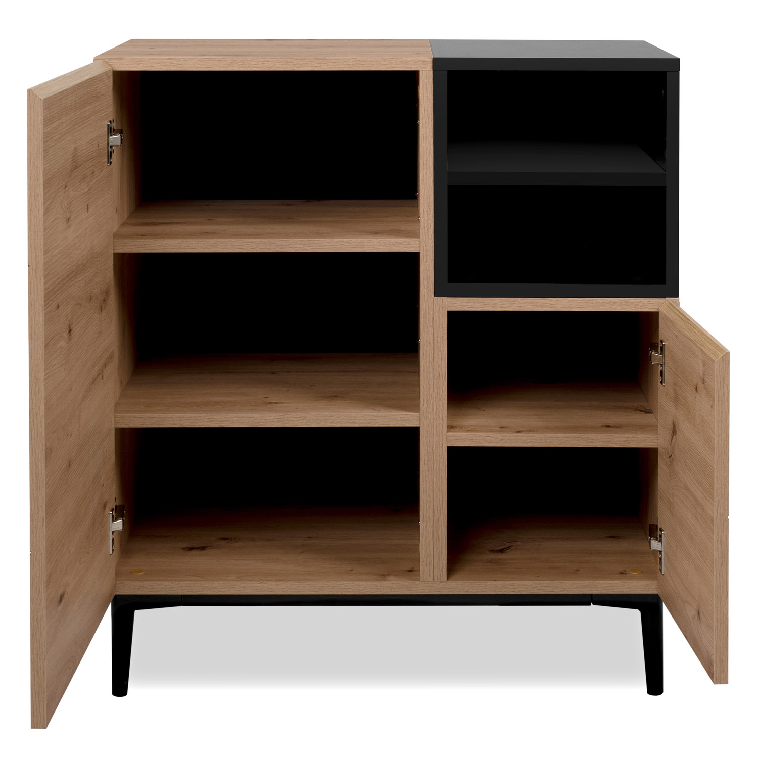 Sideboard Chest White Wood with Drawers Living Room Cabinet