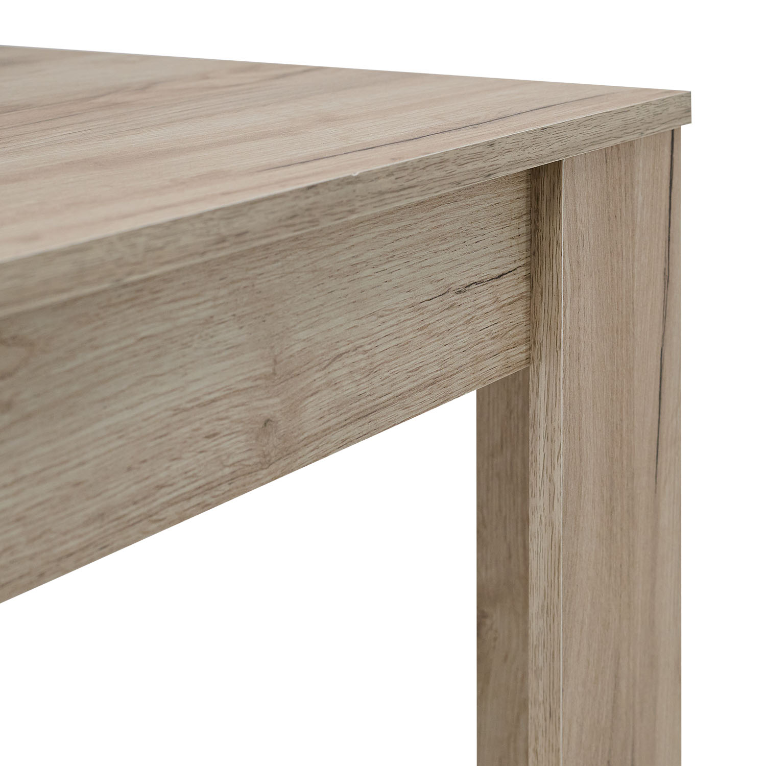 Modern Dining Table Kitchen Table Wooden Table 135x80 cm Grey Oak 6 Seater