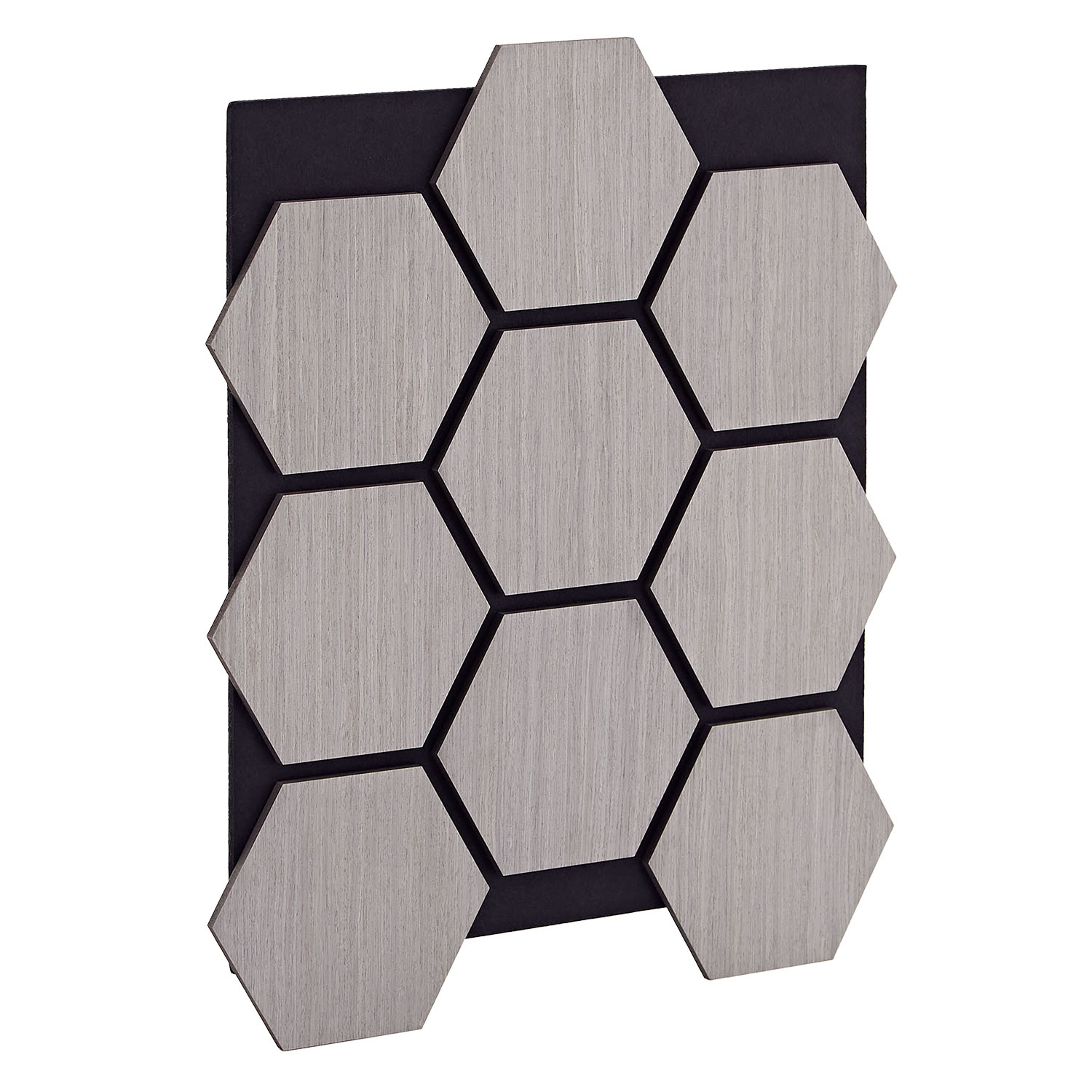 Acoustic Panels Wall Panels Hexagon Honeycomb 76 x 62 cm Gray | Wood | 4-piece Set | 3D