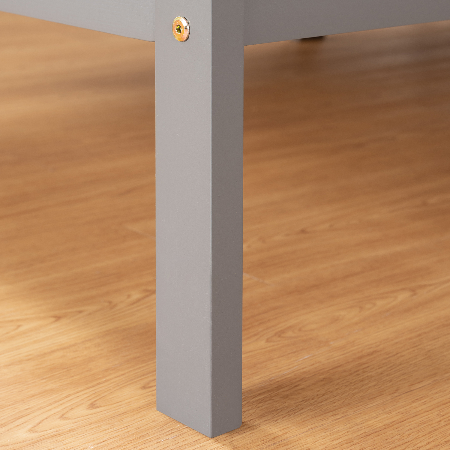 Pallet Bed 90x200 cm Gray | Single Bed | With Slatted Base | Wood | Children's, Teen, or Guest Bedroom