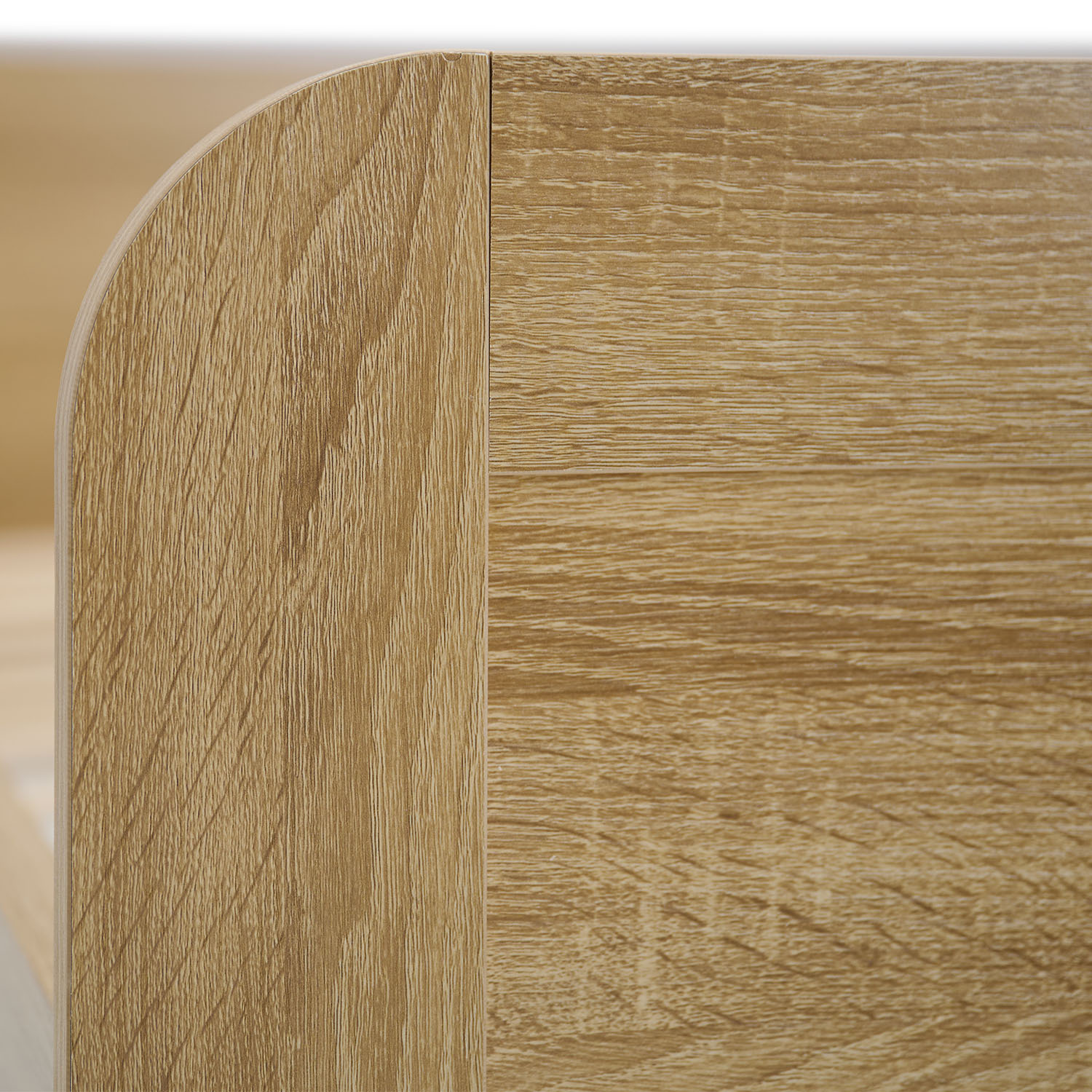 Comfort Bed 120x200 cm Natural | Senior Bed Height Adjustable | Single Bed | Wood | without Slatted Frame