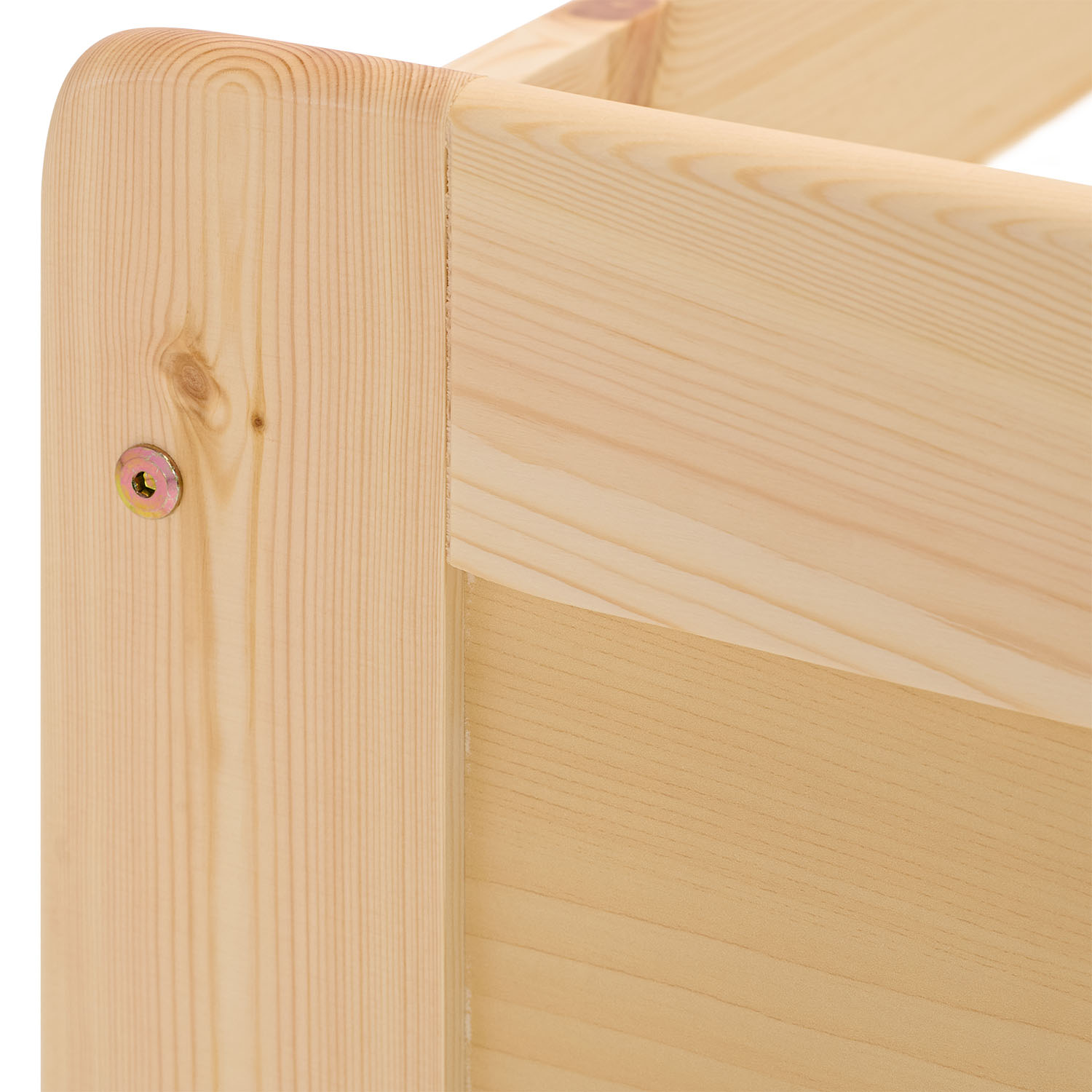 Wood Bed 90x200 cm Natural | Extendable | Cabin Bed | with Mattress | Kids Youth Guest Bedroom
