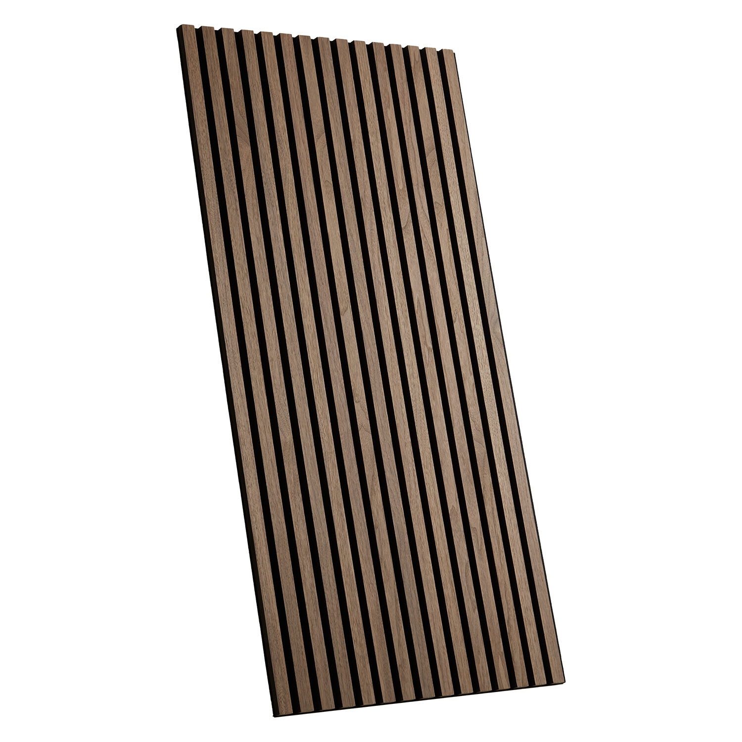 Acoustic Panels Wall Panels 60 x 120 cm Brown Walnut | Wood | 1 Piece | 3D Strips