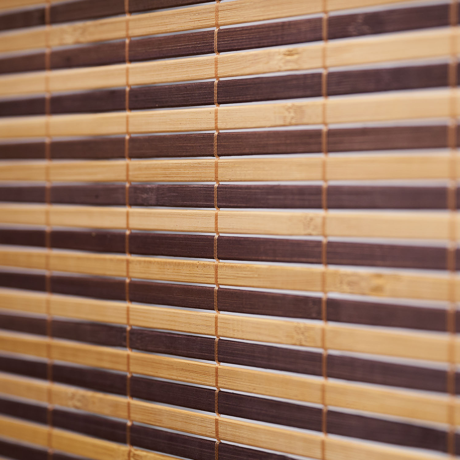 Paravent Brown Wooden Slats | 4-panel | Wood | Room Divider Partition Privacy Screen