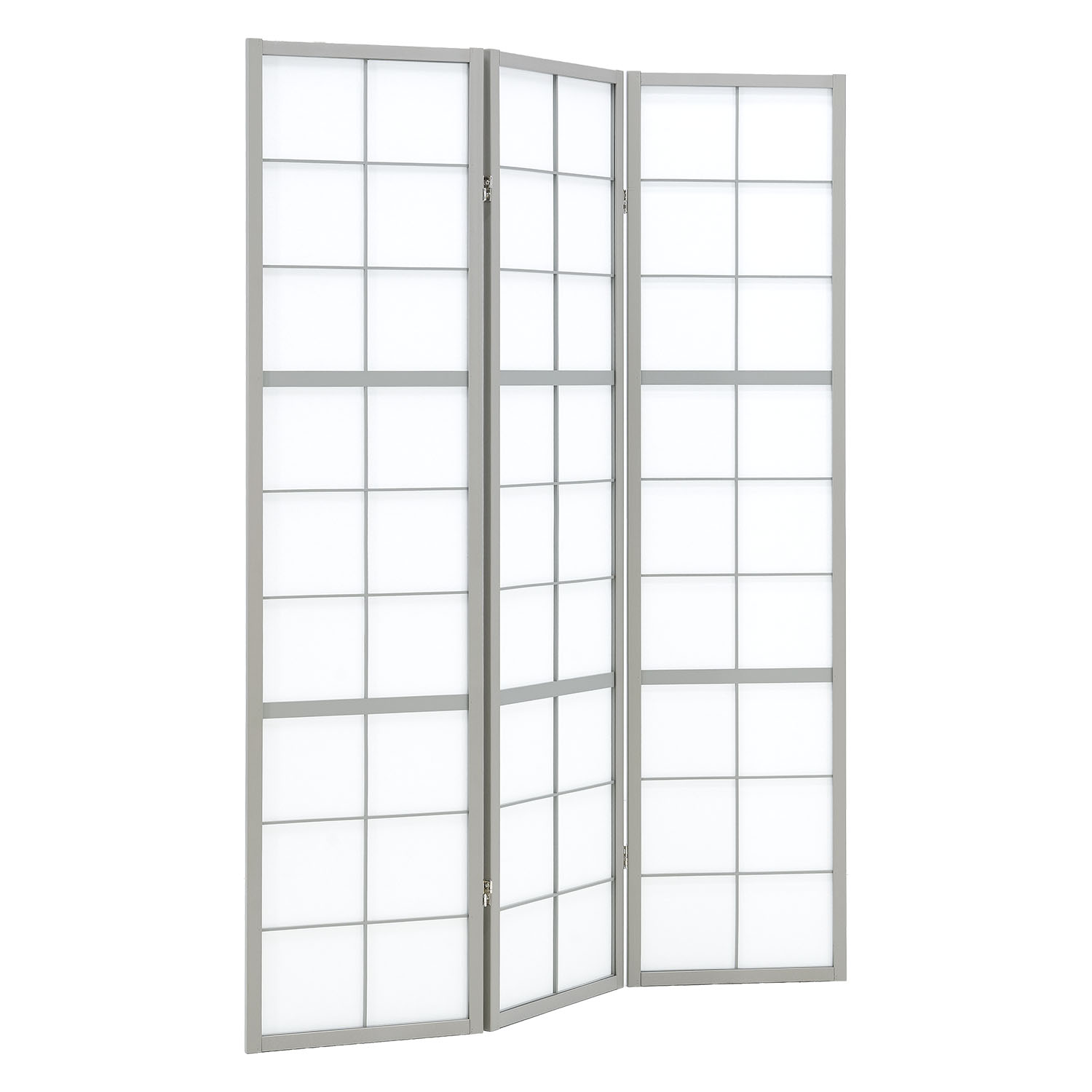Paravent Grey Shoji | 3-panel | Wood | Room Divider | Partition Privacy Screen