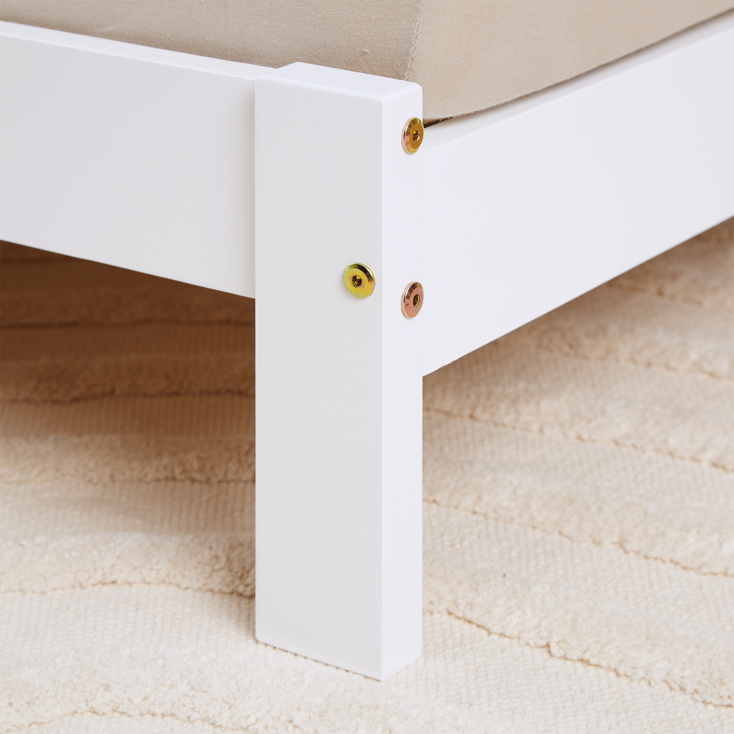 Children's Bed 90x200 cm White | House Bed Extendable to Double Bed | Functional Bed | with Slatted Frame | Wood