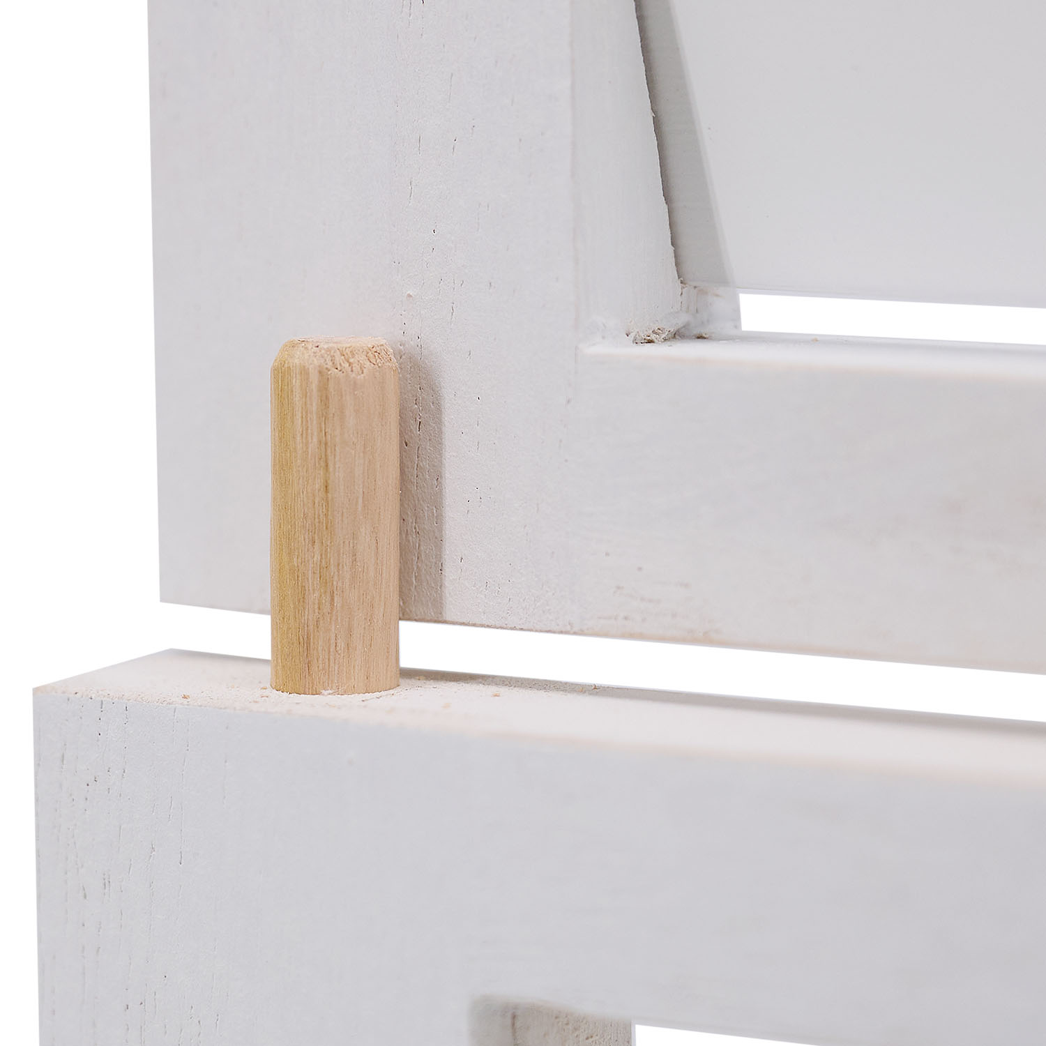 Paravent White Wooden Slats | 3-panel | Wood | Room Divider Partition Privacy Screen