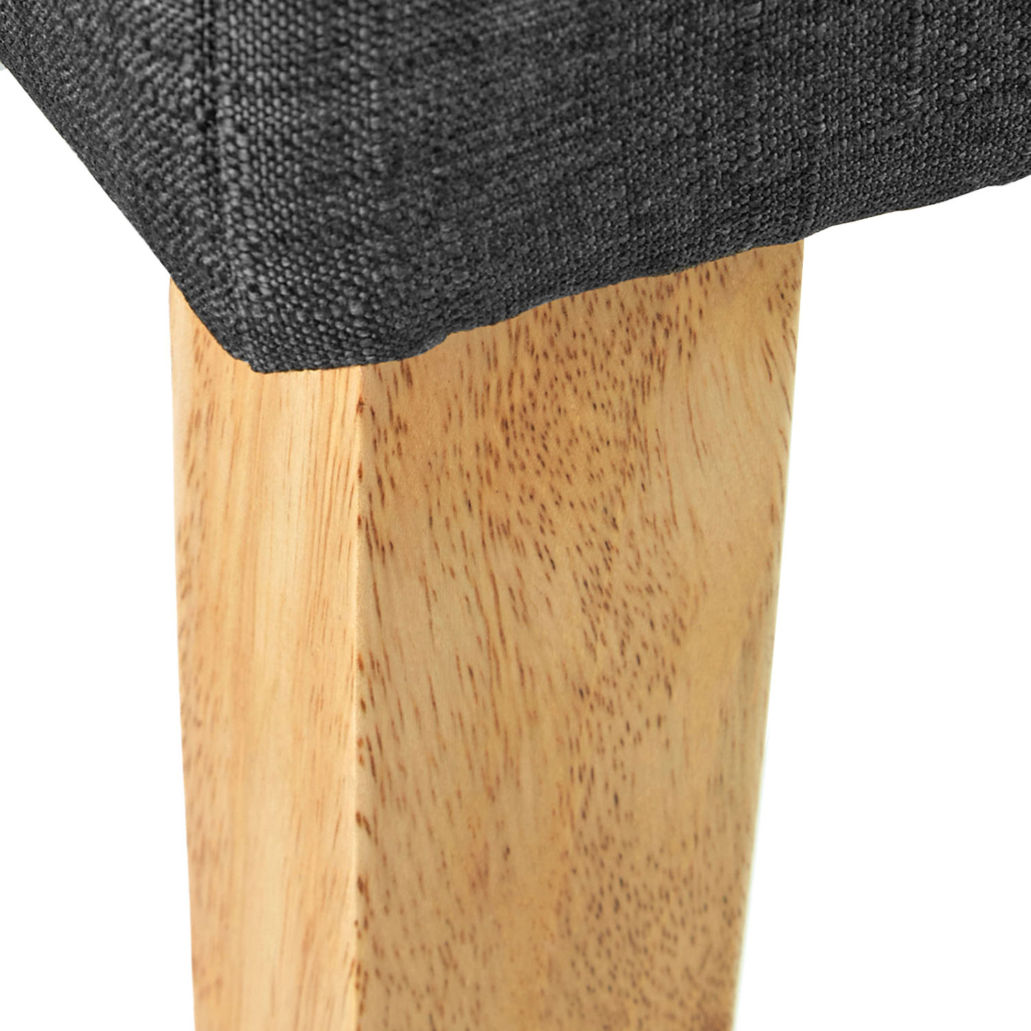 Upholstered Bench Dark Grey Seat Bench Side Bench Stool Seating 103 cm
