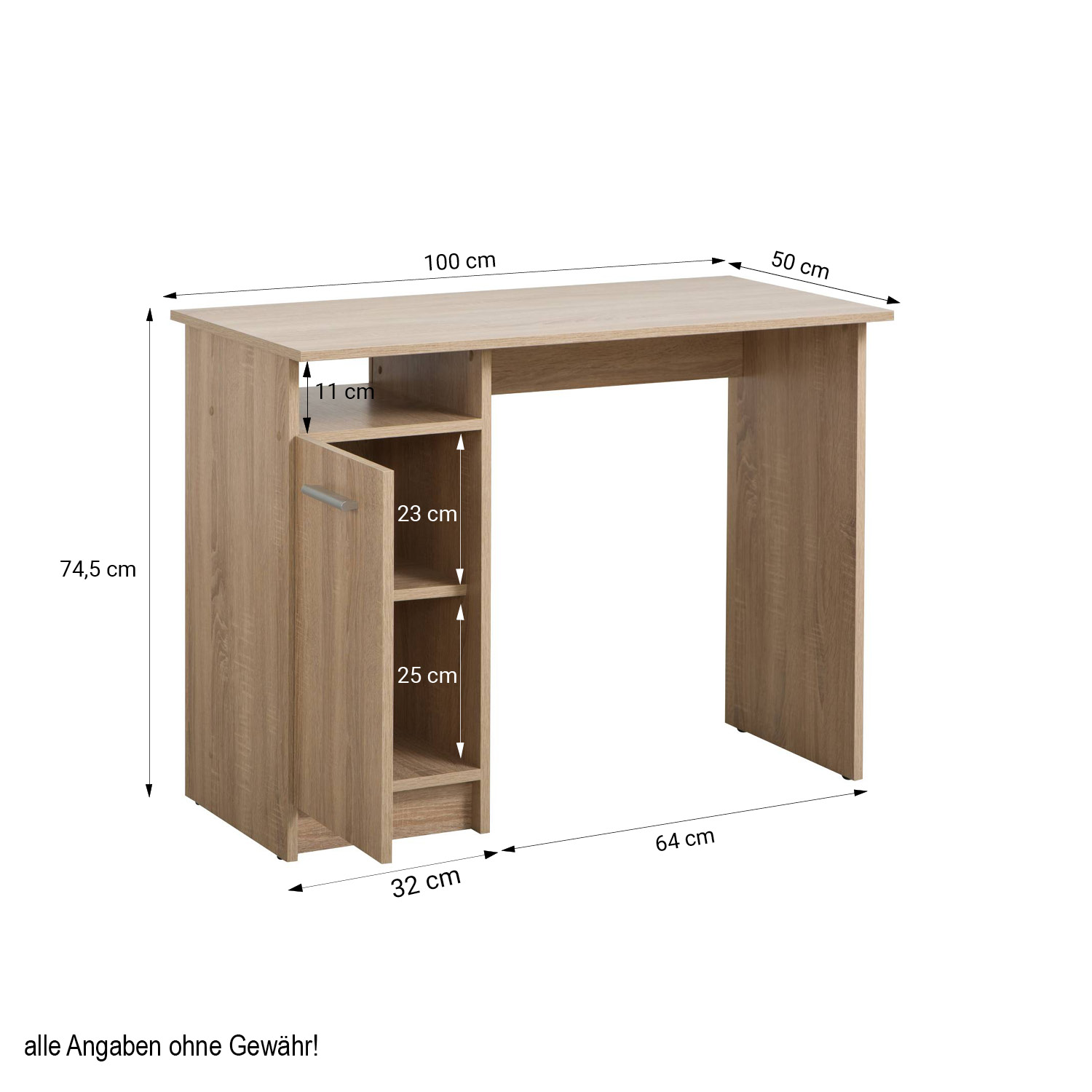 Computer Desk PC Table Home Office Desk Small Gaming Desk Shelves Workstation