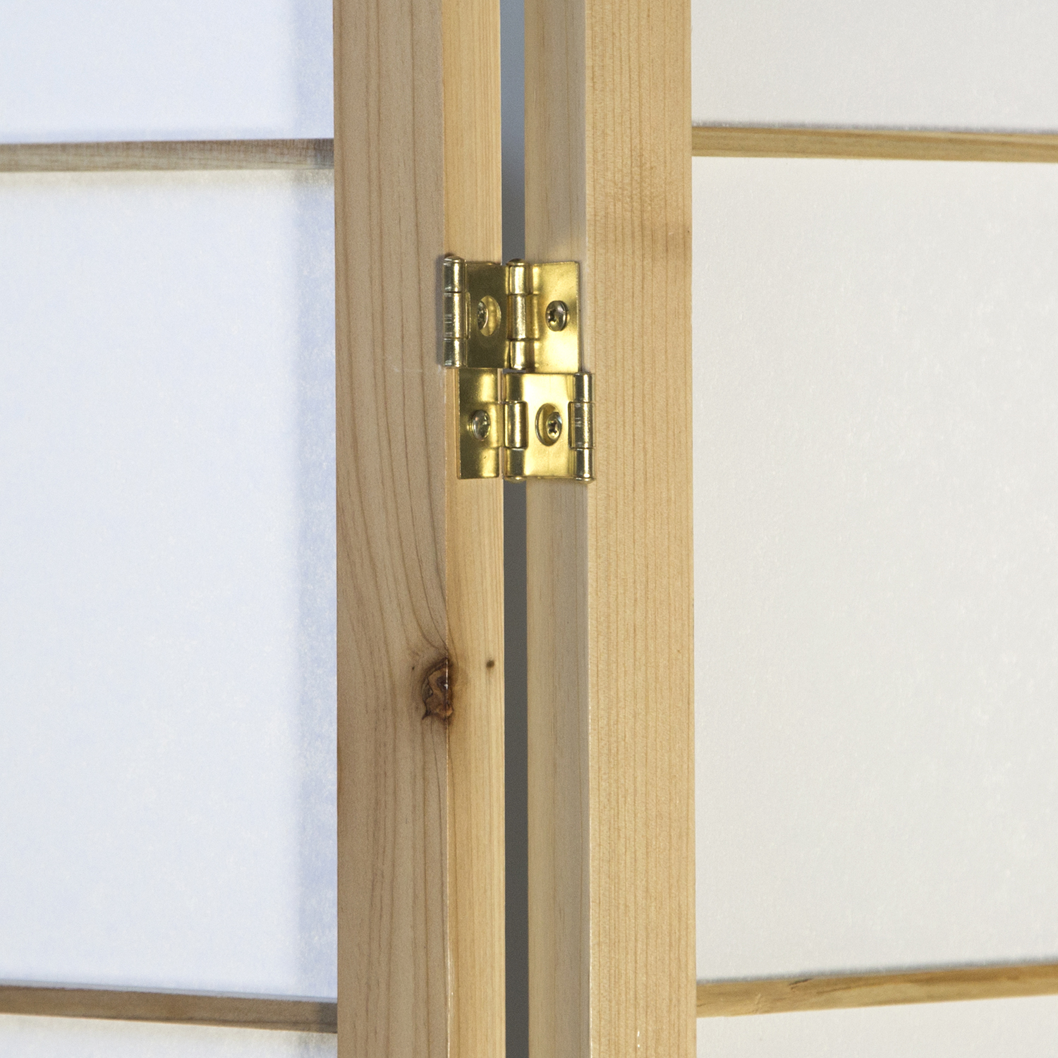 Paravent Natural Shoji Rice Paper White | 5-panel | Wood | Room Divider Partition Privacy Screen