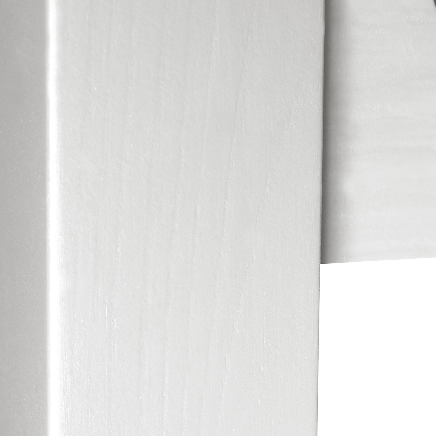 Lit familial Lit palette 270x200 cm Lit en bois massif Meubles en Palette Lit Futon Blanc
