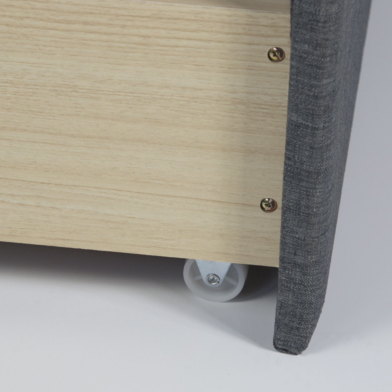 Bed Drawer Set of 2 Drawers Pull-Out Bed Box Storage with Castors Grey