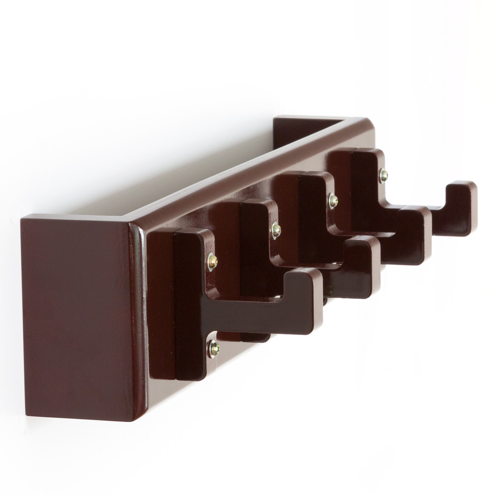 Key board, key box, wall hooks, coat hooks, wardrobe brown