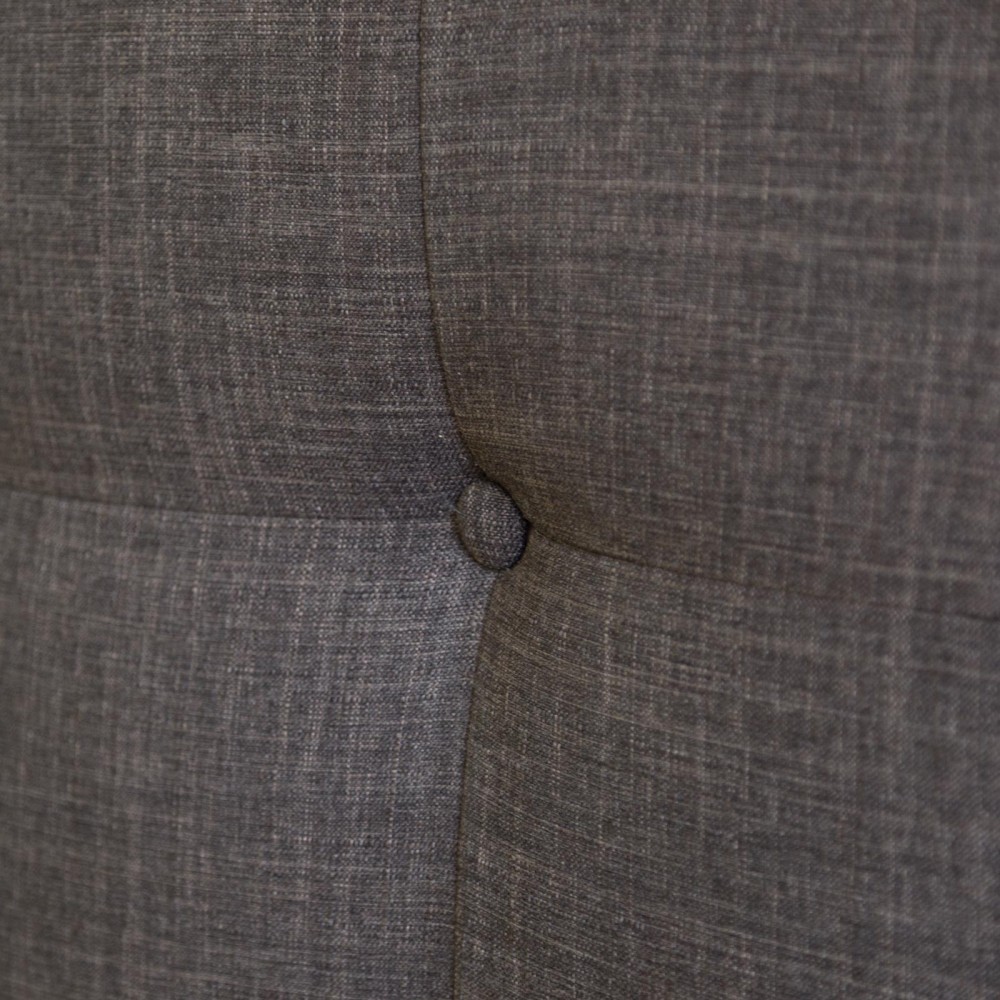 Upholstered bed 140x200 cm brown | futon bed | with slatted frame | double fabric bed frame