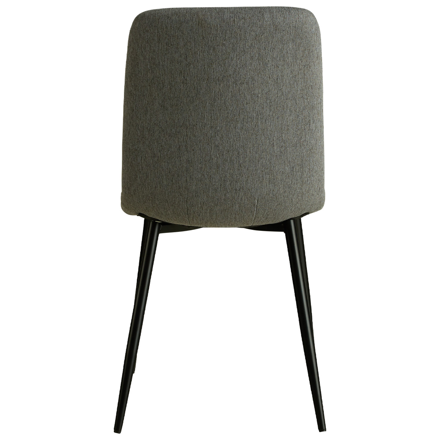 Set of 4 Gray Linen Upholstered Chairs (Armless) – Modern Dining Chairs