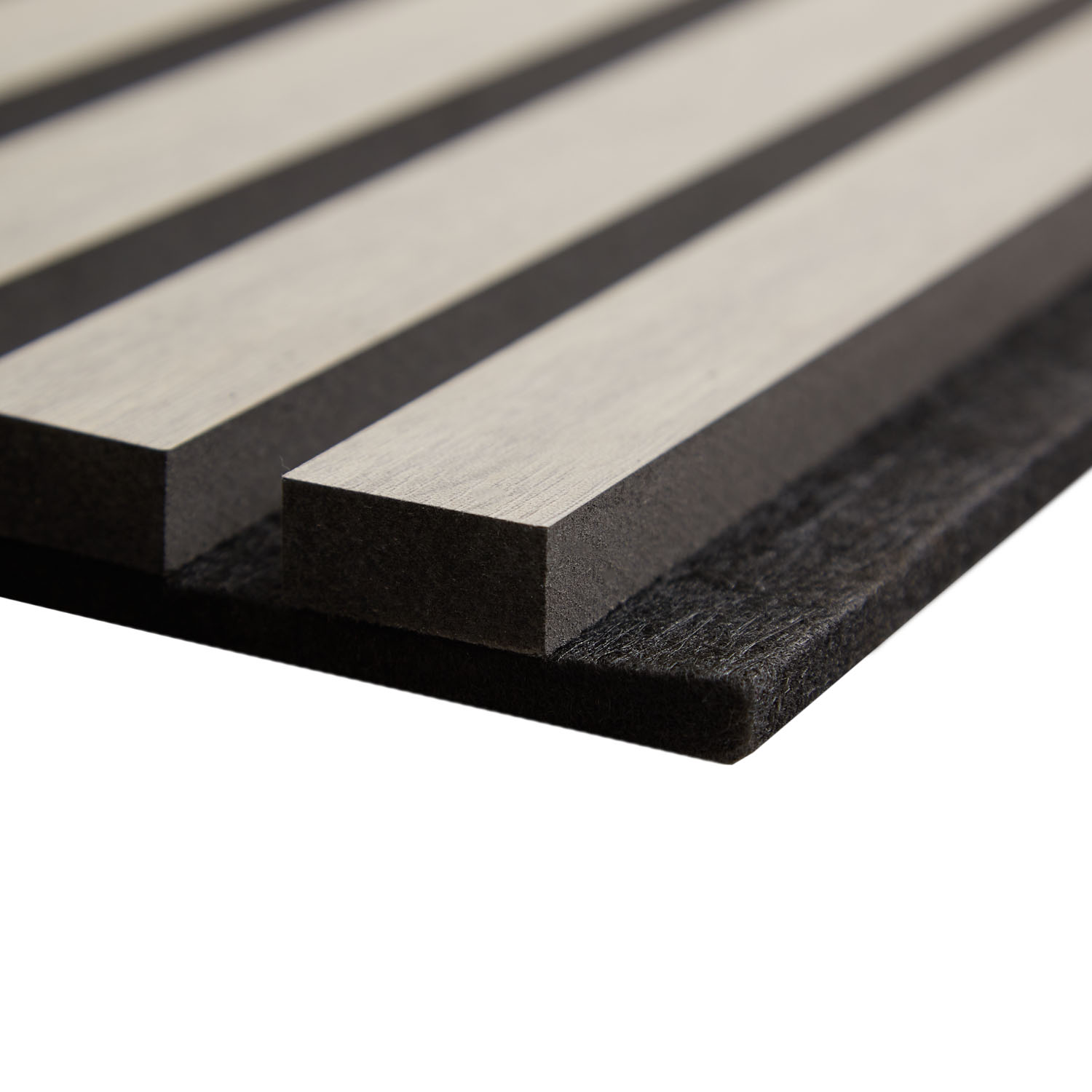 Acoustic Panels Wall Panels 60 x 60 cm Light Gray | Wood | 1 Piece | 3D Strips Acoustic Panels Wall Panels 60 x 60 cm Light Gray | Wood | 1 Piece | 3D Strips