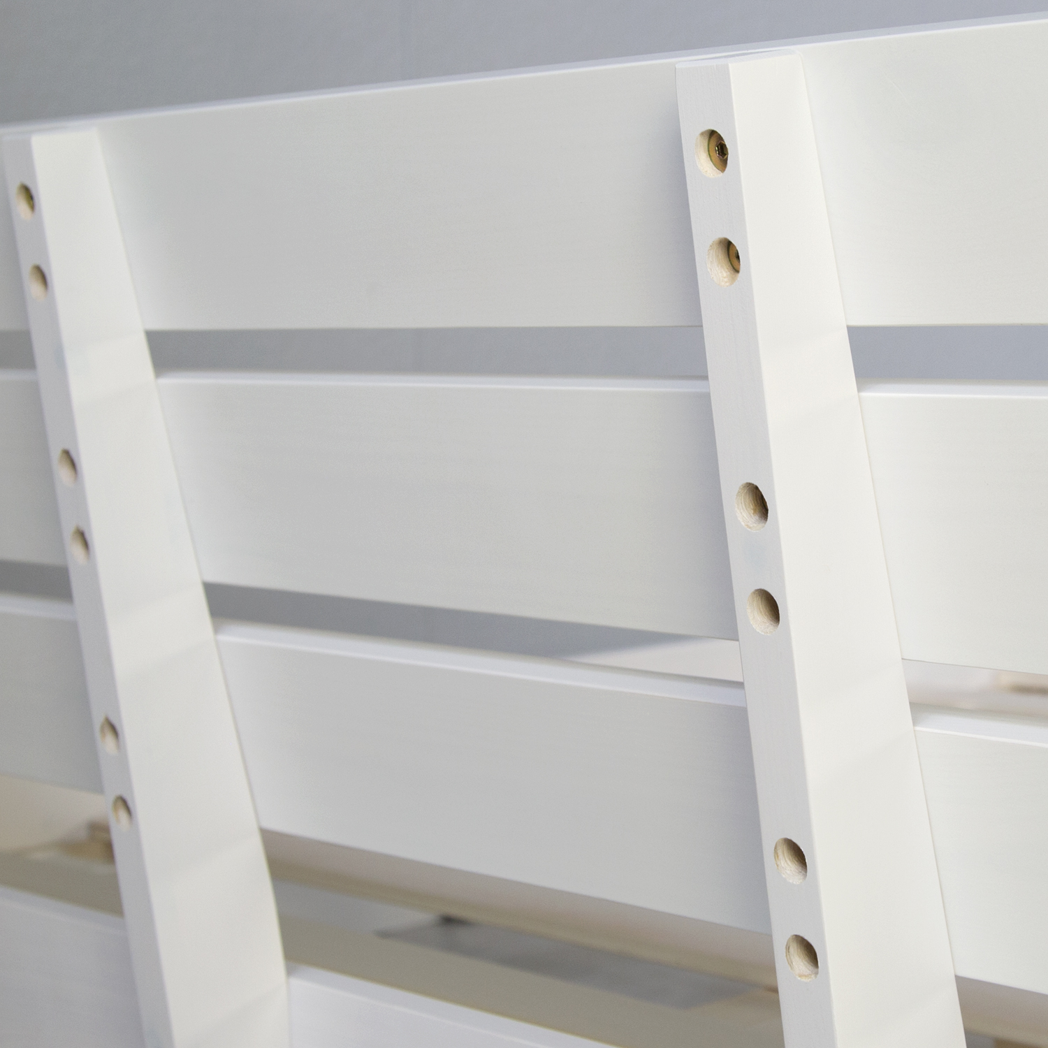 Wood Bed 90x200 cm White | Single Bed | with Slatted Frame | Solid | Kids Youth Guest Bedroom