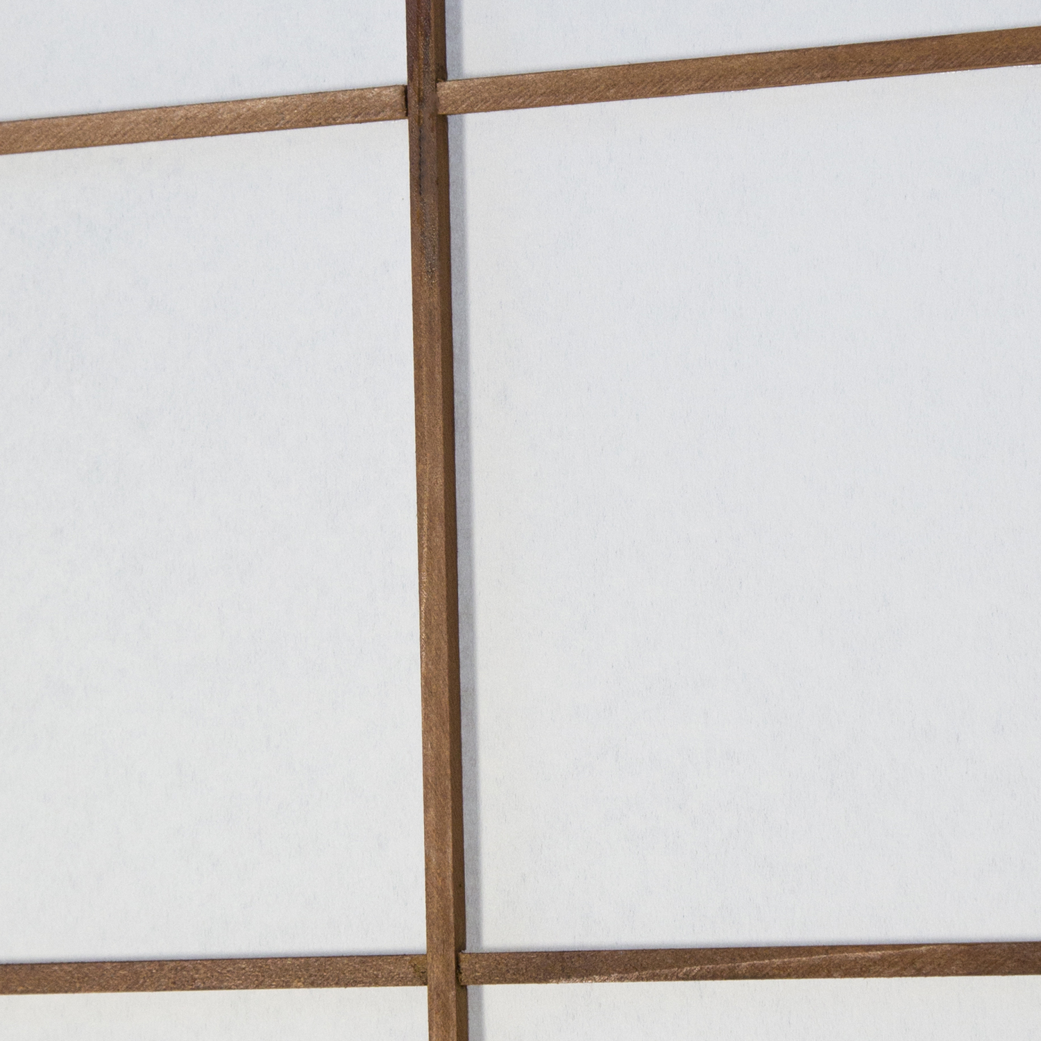 Brown Shoji 3-panel folding screen – Wooden room divider and privacy screen with rice paper