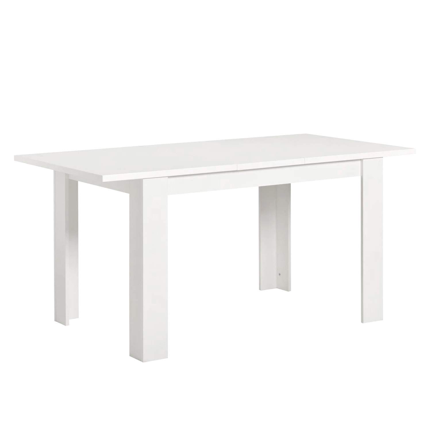 Modern Dining Table Kitchen Table Wooden Table 120x80 cm White 6 Seater Extendable