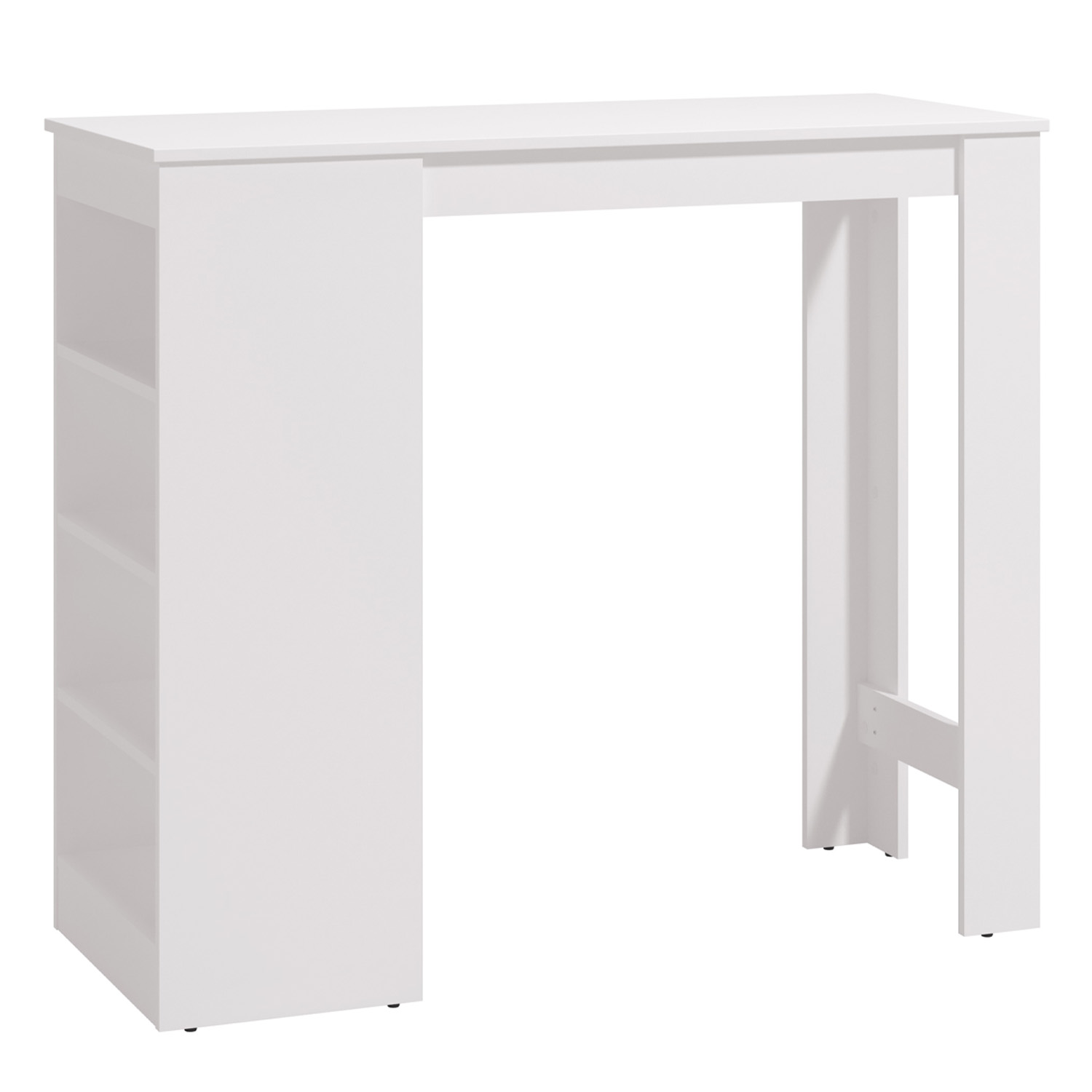 Bar table 120x50 cm White Bartop table Wood Kitchen Table Breakfast bar table High table Pub table Dining table