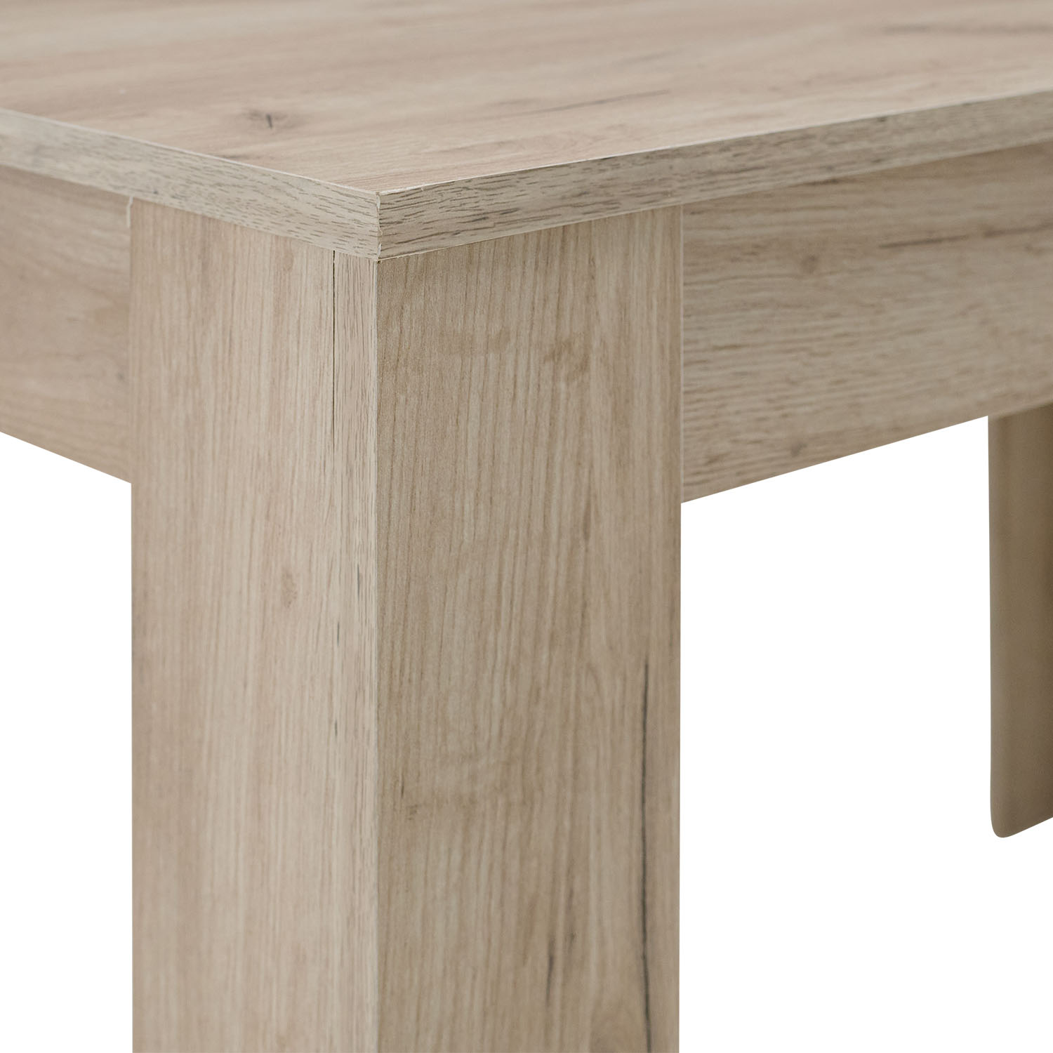 Modern Dining Table Kitchen Table Wooden Table 135x80 cm Grey Oak 6 Seater