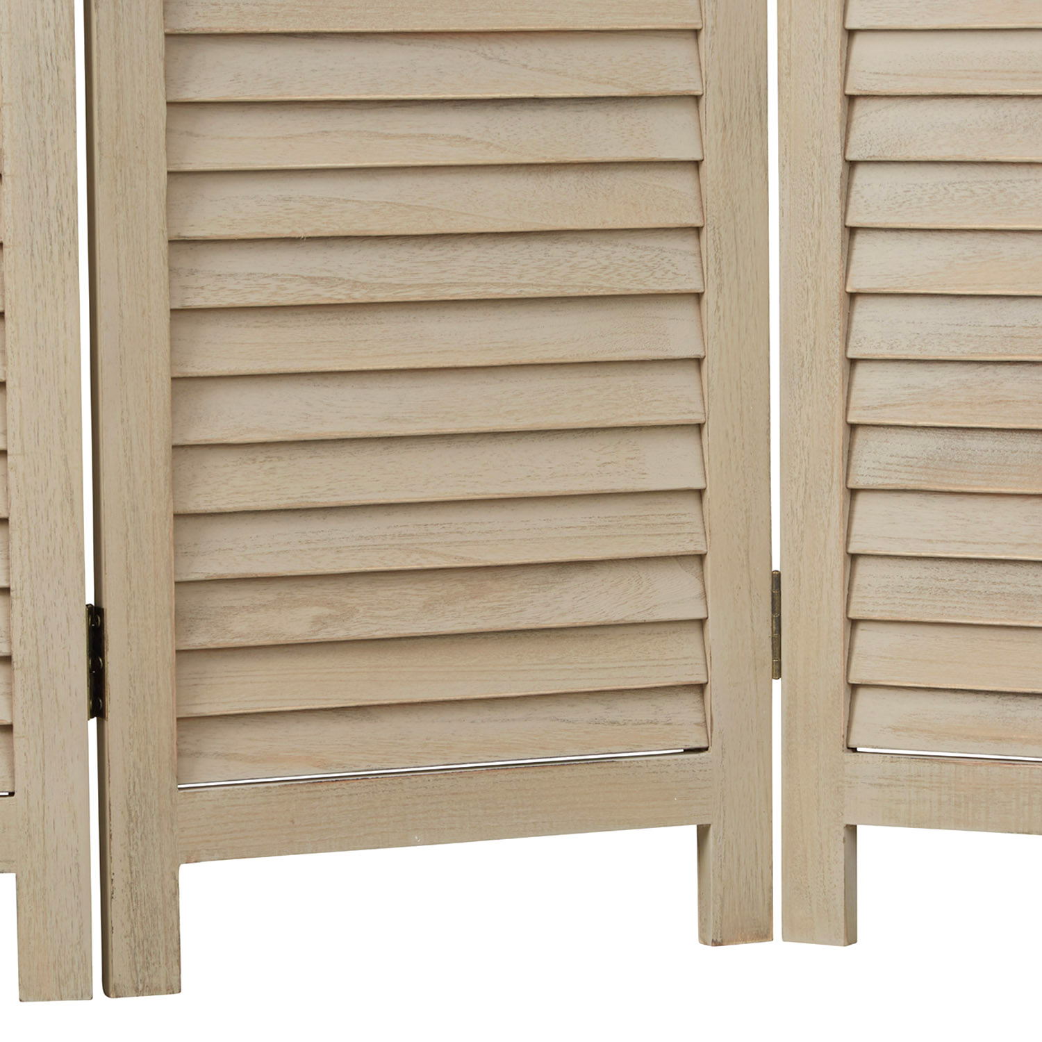 Paravent Natural Rattan-Style Decorations | 3-panel | Wood | Room Divider Partition Privacy Screen