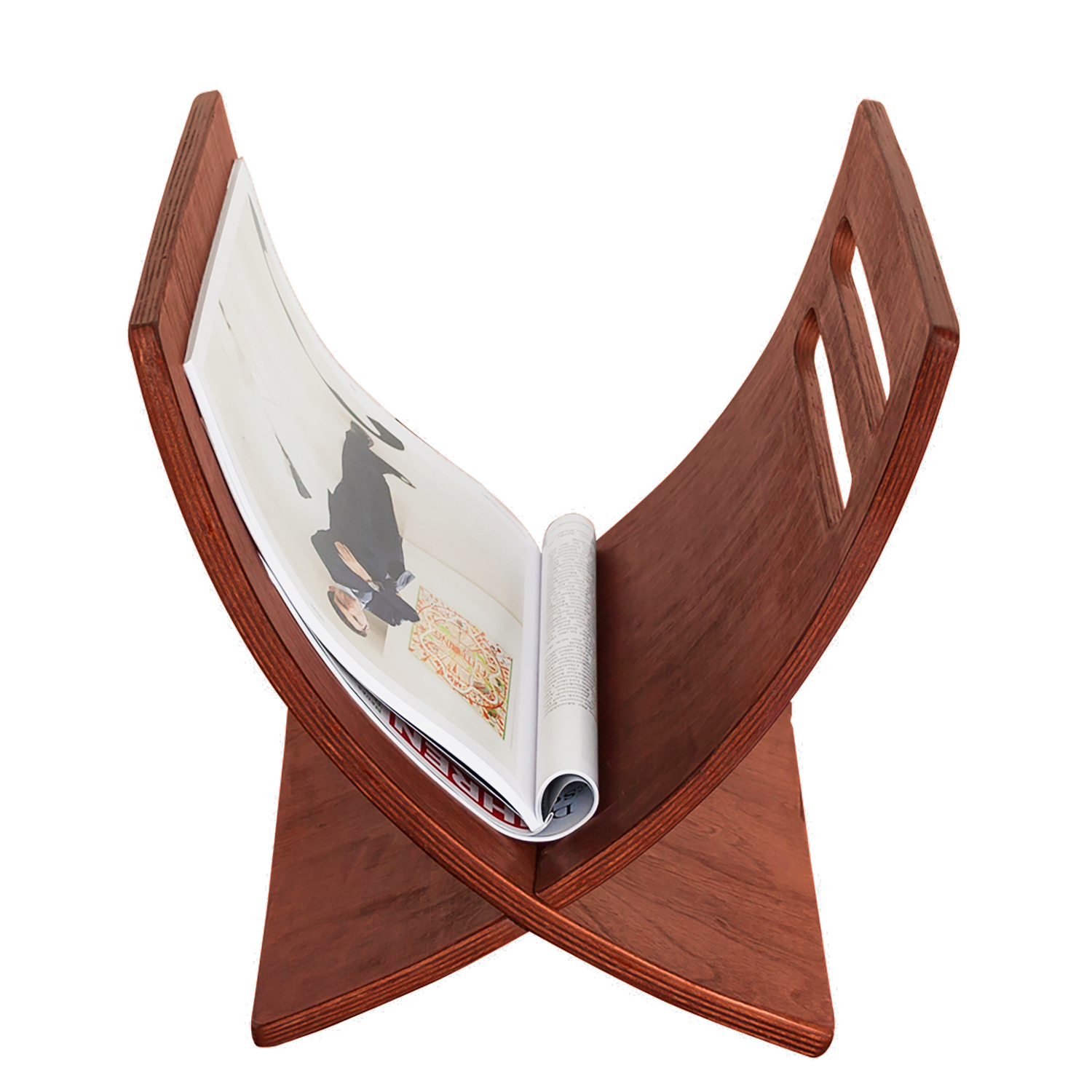 Newspaper Rack magazine holder brown