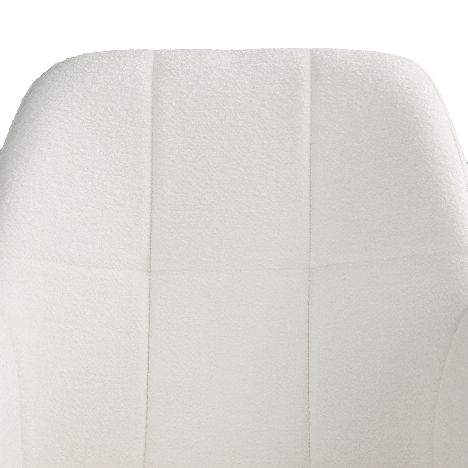 Bouclé Beige Swivel Upholstered Dining Chair with Armrests