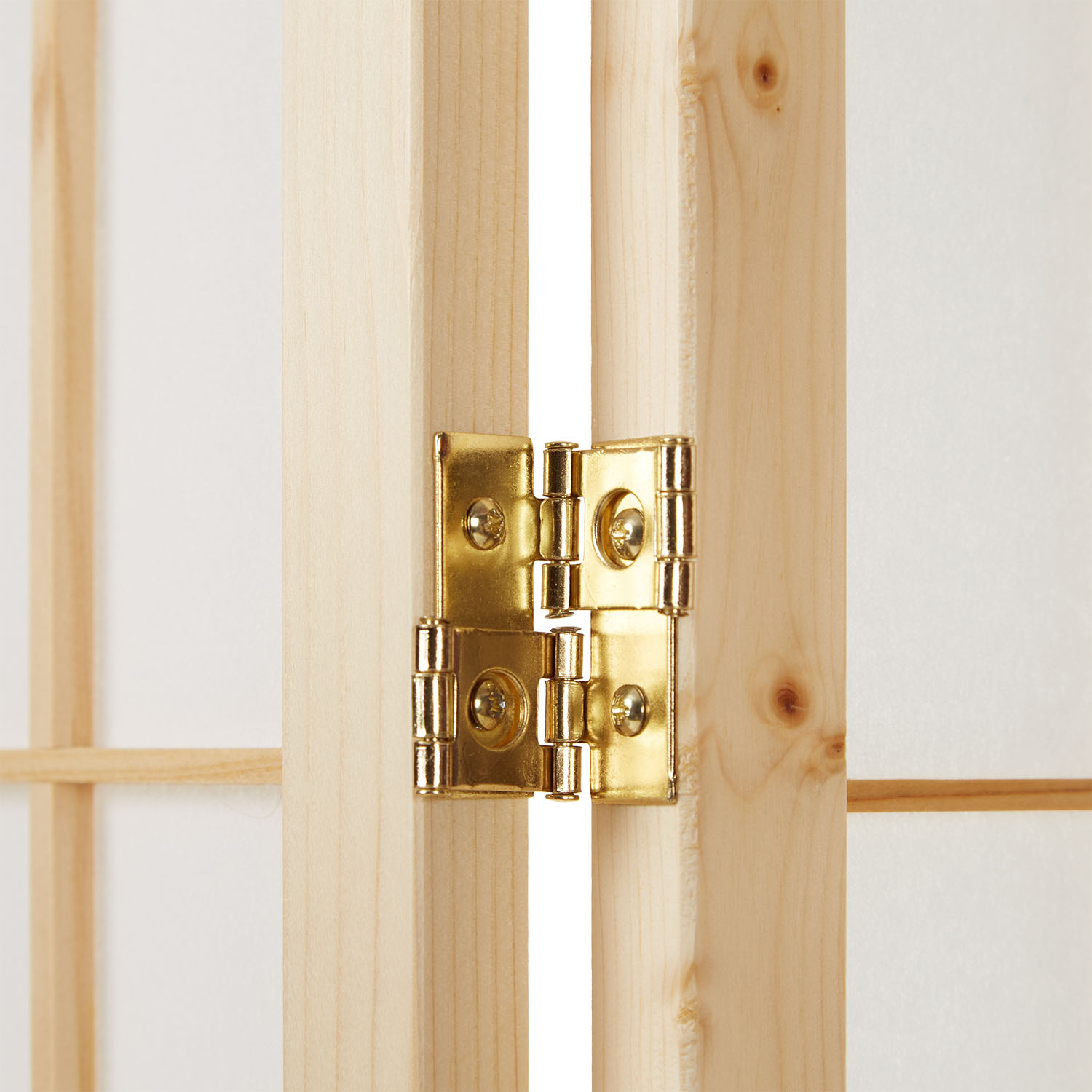 Paravent Natural Shoji Rice Paper White | 3-panel | Wood | Room Divider Partition Privacy Screen