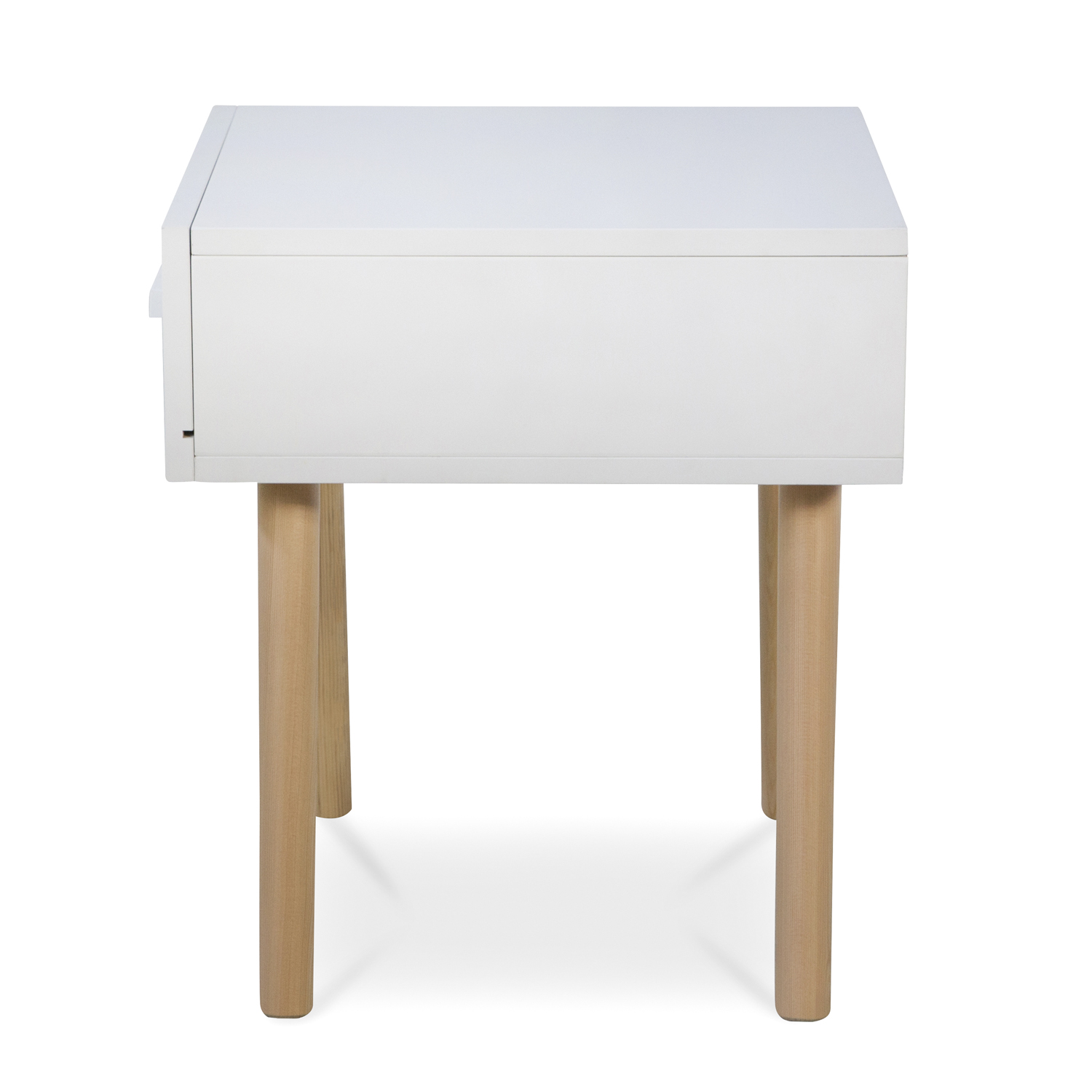 Bedside Table Nightstand White Bedroom Night Table Cupboard Pine Wood Drawer