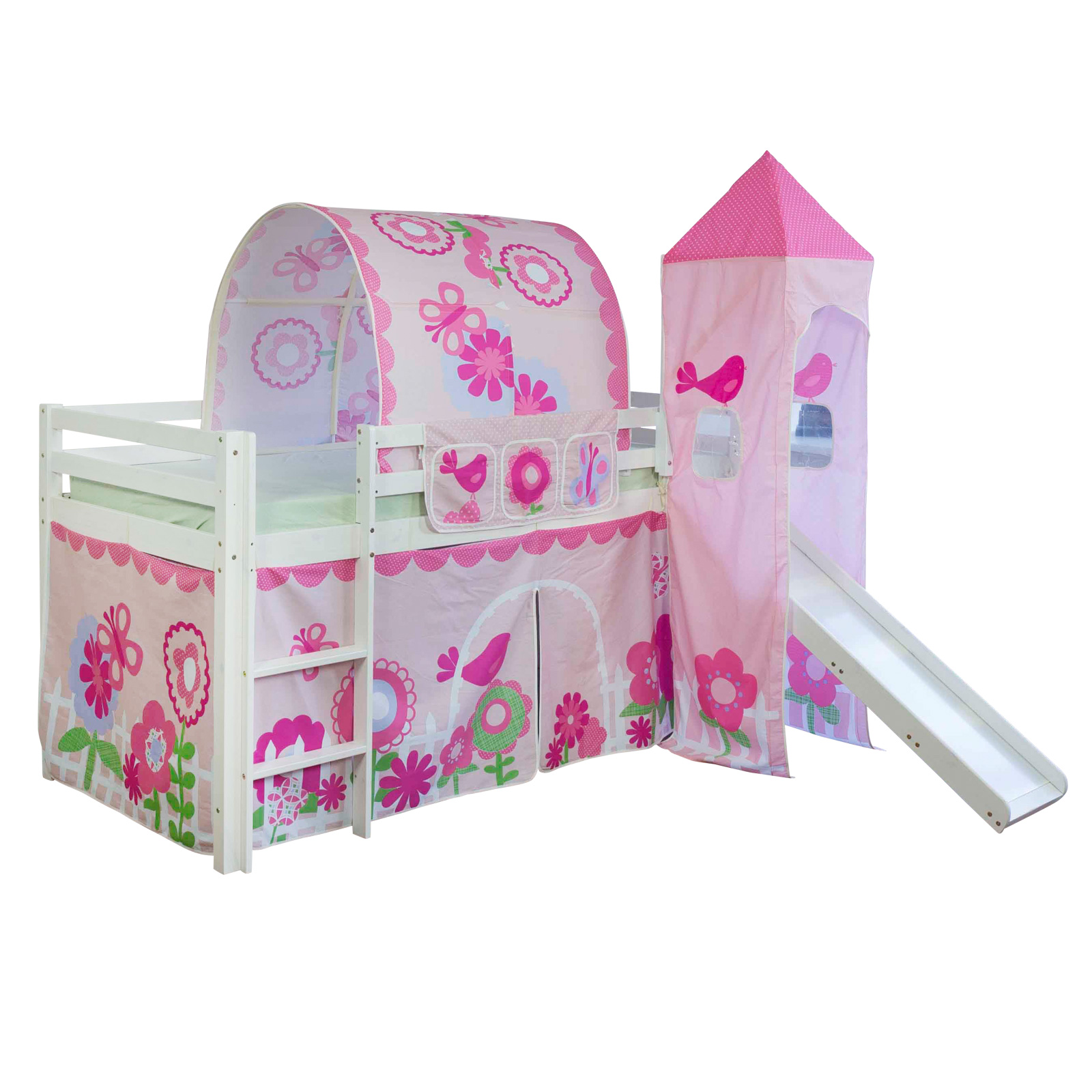 Bedding Bunk Bed Cloth Bag Cot Bed Accessories Children´s Bed Pink 