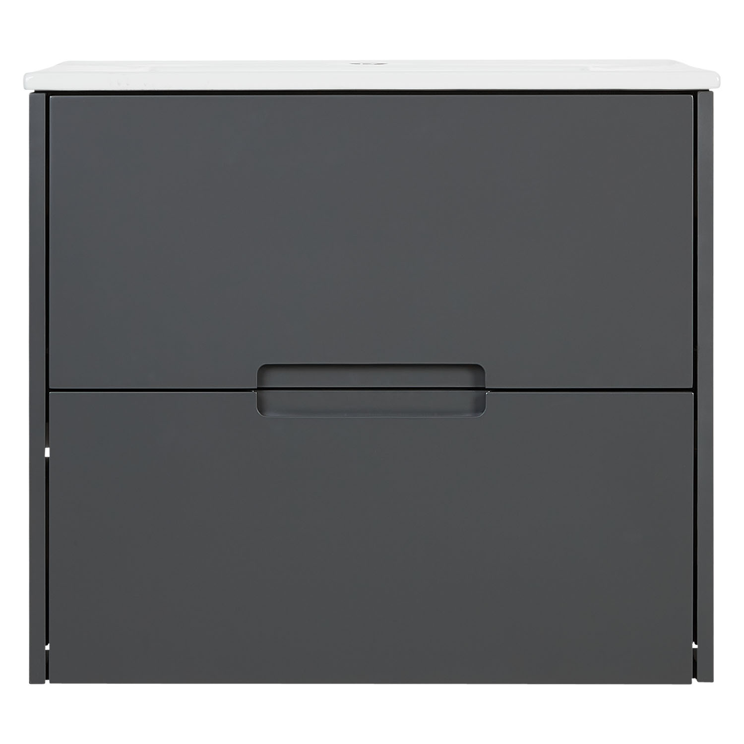 Bathroom mirror and cabinet 60 cm Grey Storage Vanity unit Bathroom furniture Sink unit Washroom wall cabinet 
