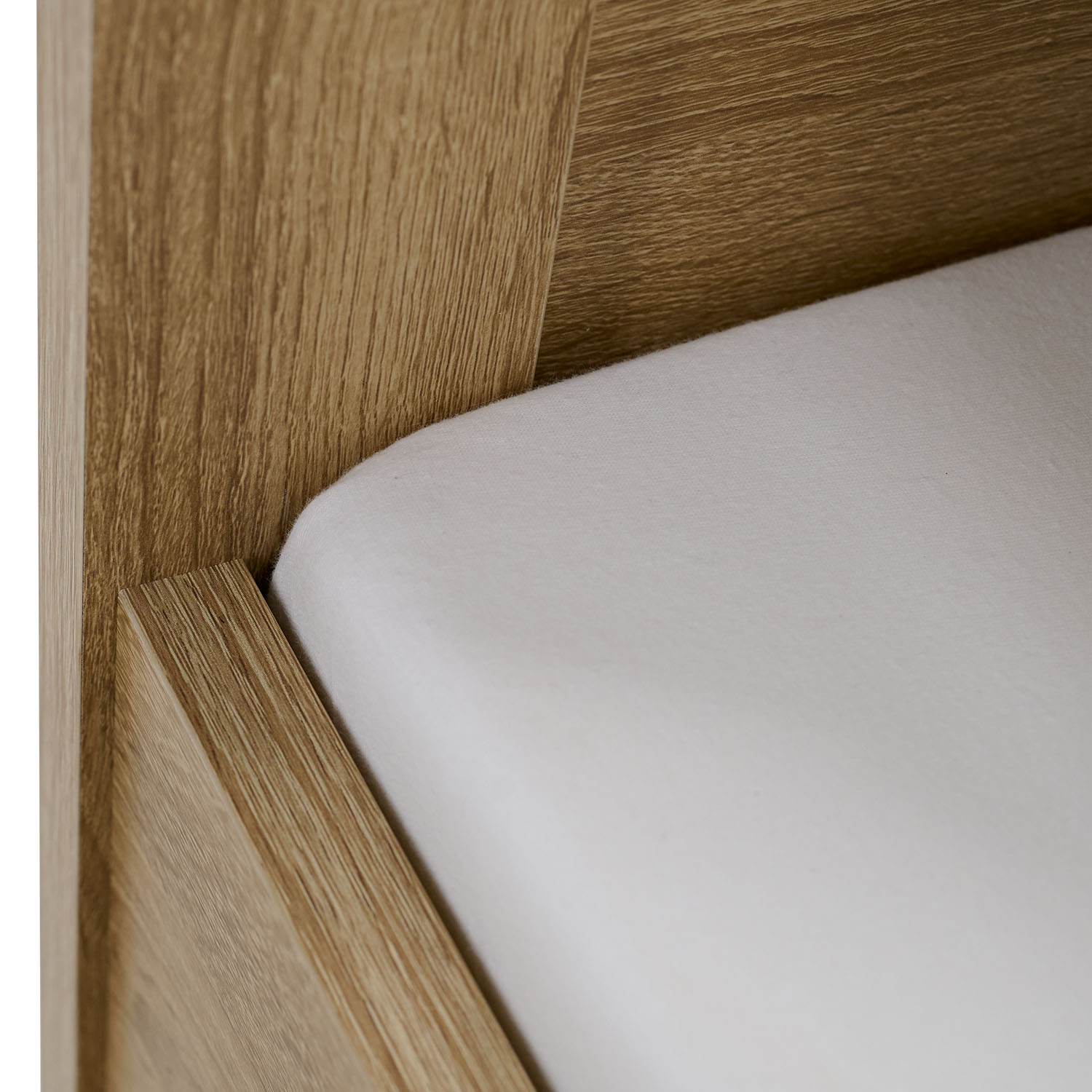 Comfort Bed 90x200 cm Natural | Senior Bed Height Adjustable | Single Bed | Wood | without Slatted Frame