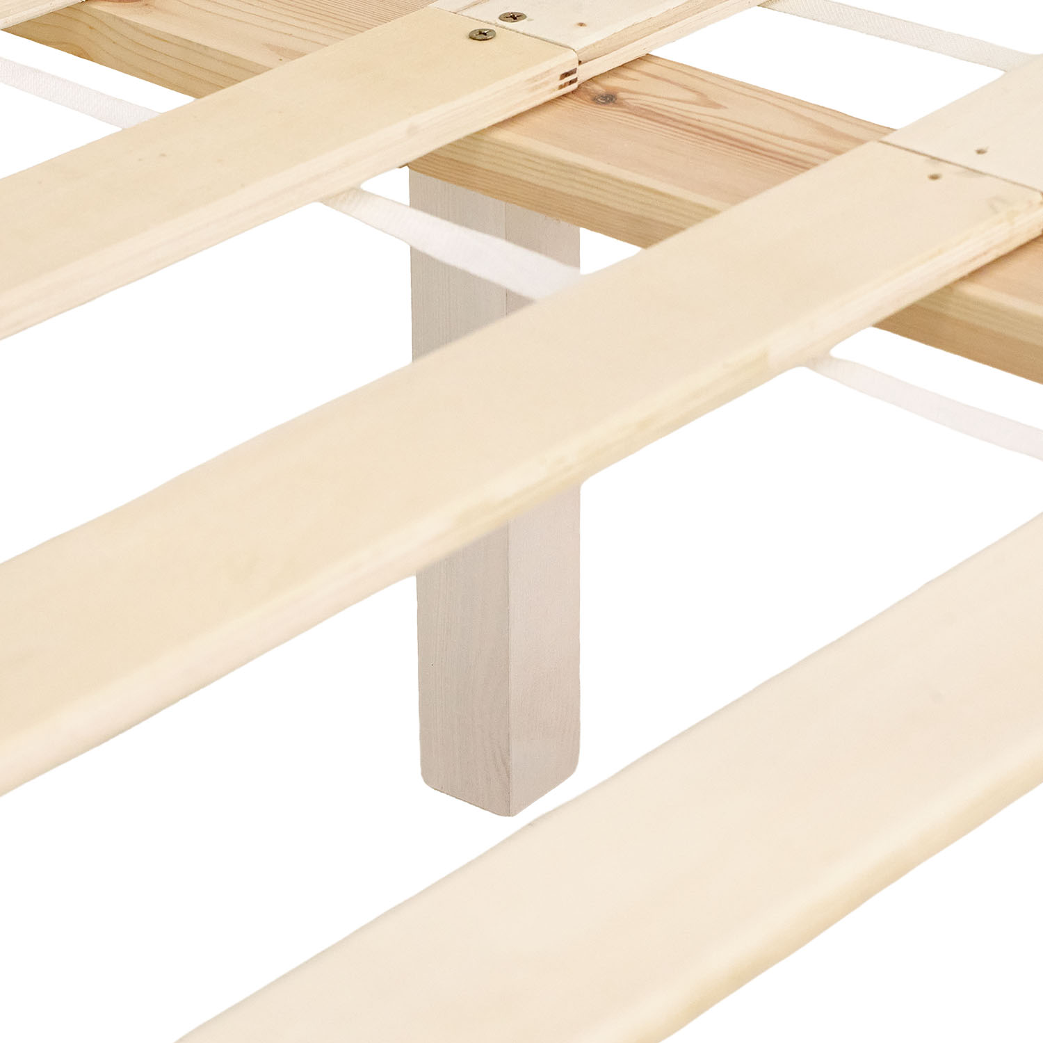 Wooden Bed 120x200 cm White | Double Bed | With Slatted Base | Solid Wood | Children's, Teen's, or Guest Bedroom