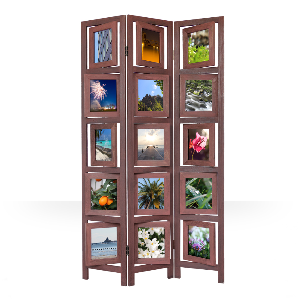 Paravent Room Divider 3 Piece Photos White Brown Light Brown Wood Partition Wall Privacy Screen