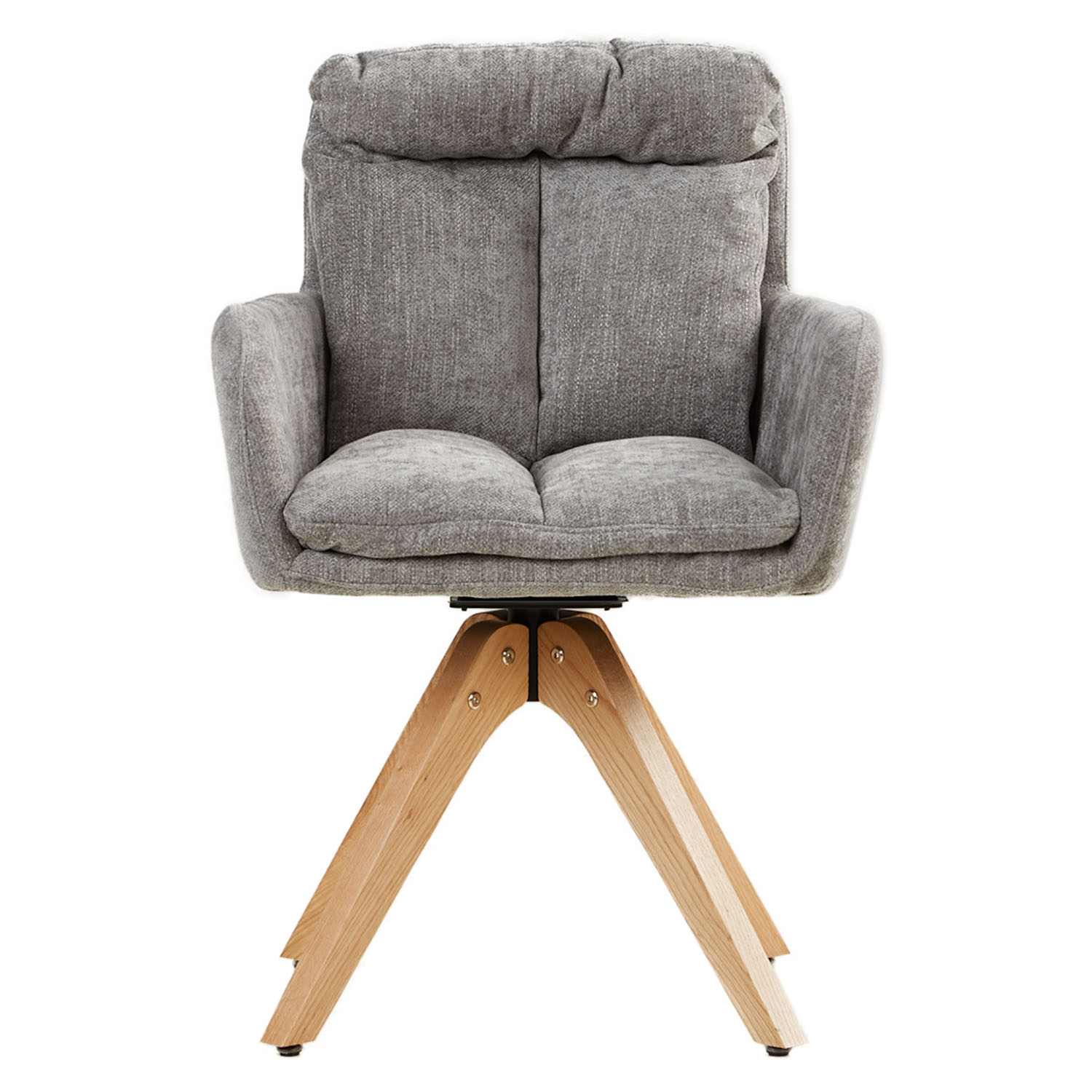 Dining Chair Set of 1, 2, 4 or 6 Modern Egg Chairs Linen Grey Armchairs Dining Room Chairs Upholstered Chairs Eames Chairs