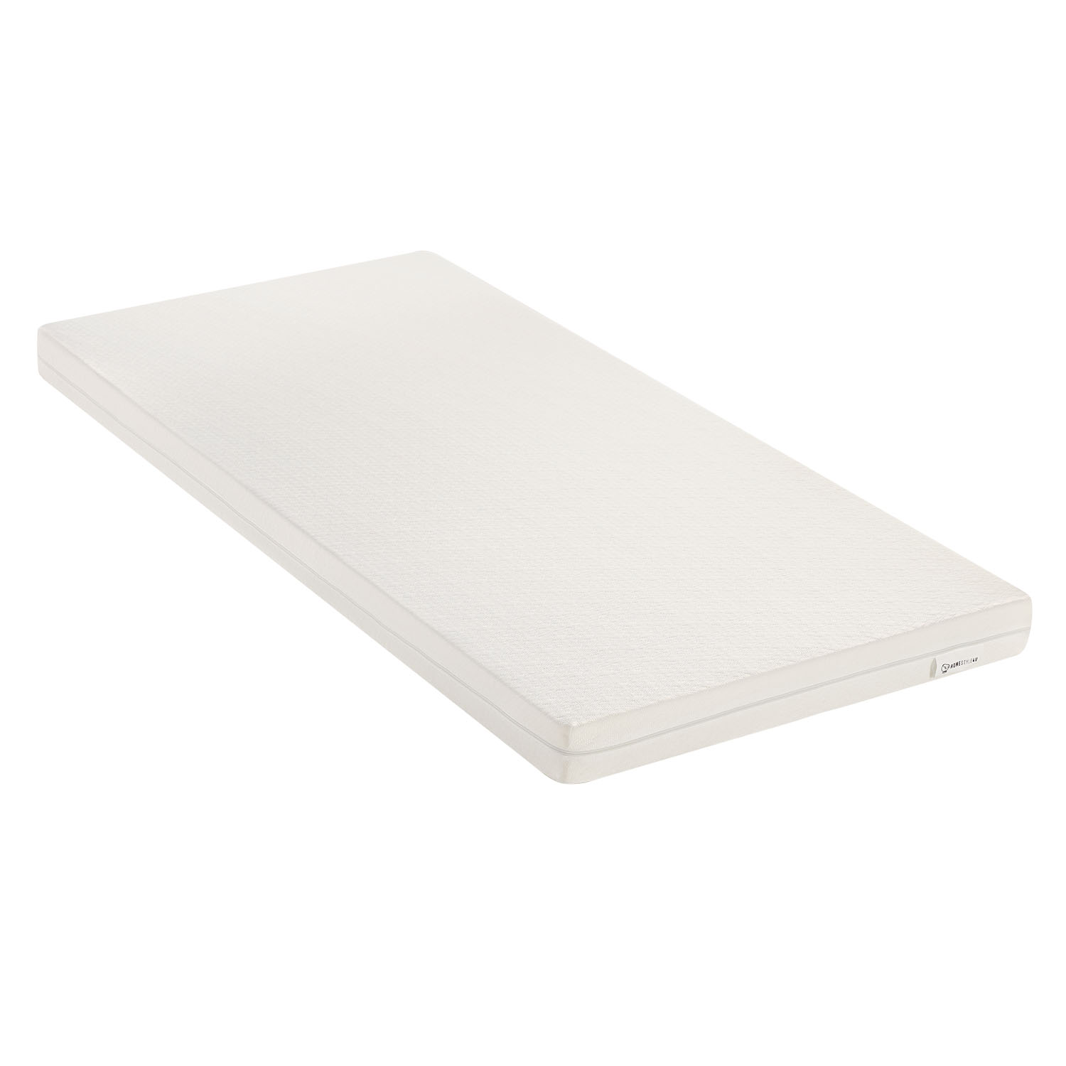Mattress 100x200 cm White | H2 | Washable Cover | Antiallergenic | Children's Mattress Roll-Up Foam Mattress
