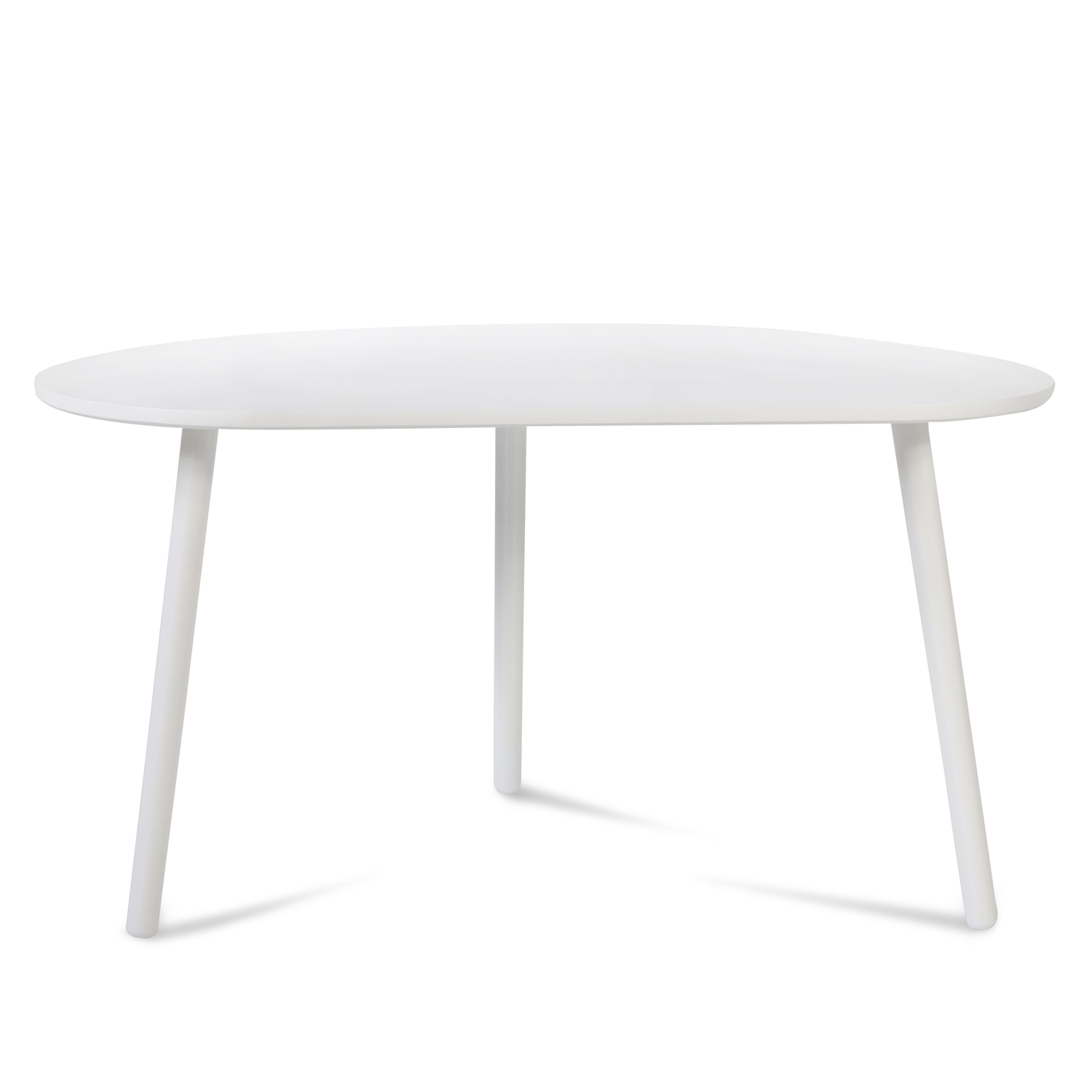 Side Table Occasional Table Coffee Table White Wooden Table Kidney Table Wood